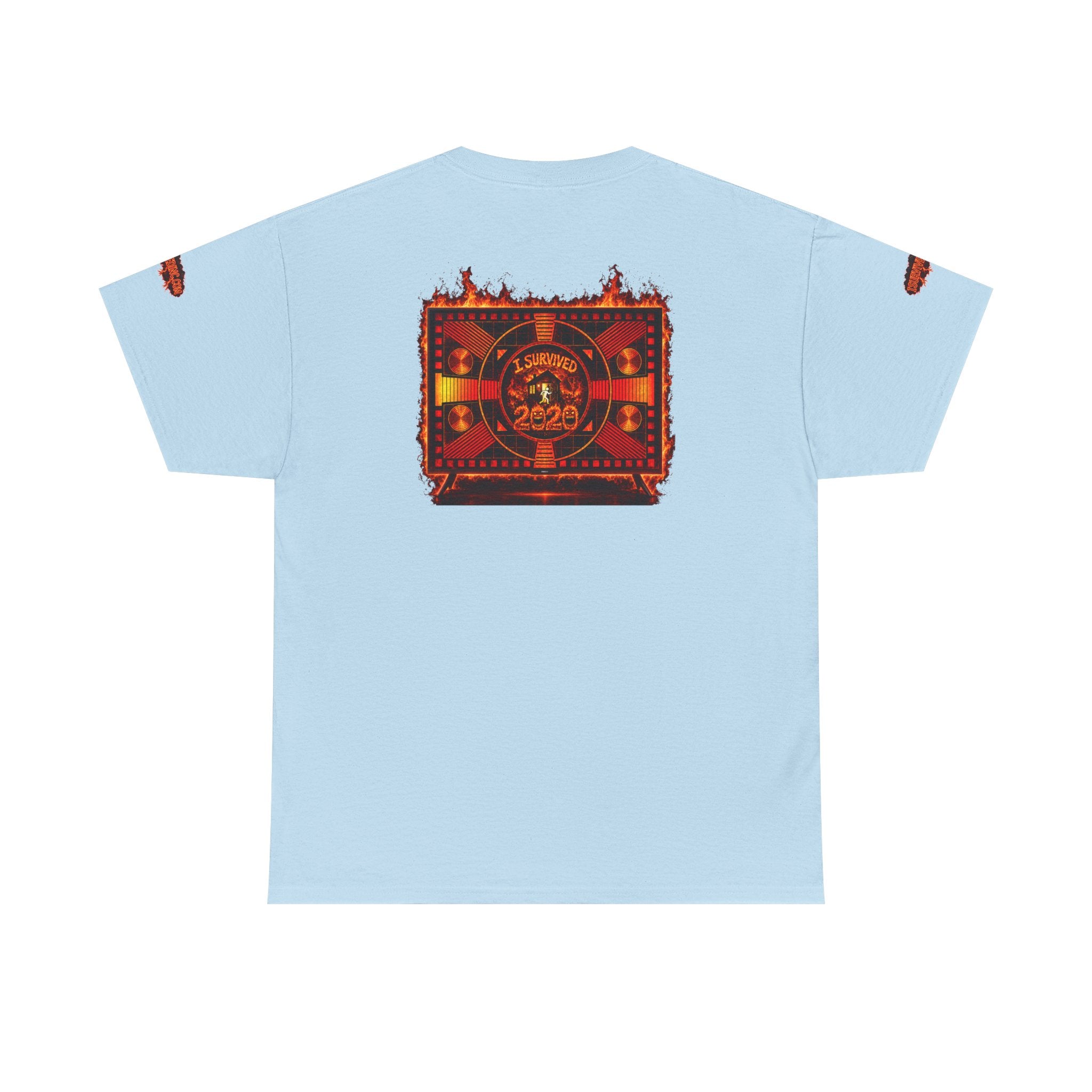 I Survived 2020 — "Please Stand By" Test Pattern Tee Wildfire Signal Special Edition Summer Premiere Unisex Heavy Cotton Tee