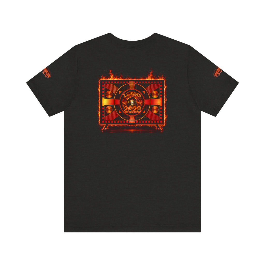 I Survived 2020 — "Please Stand By" Test Pattern Tee Wildfire Signal Special Edition Summer Premiere Unisex Jersey Short Sleeve Tee