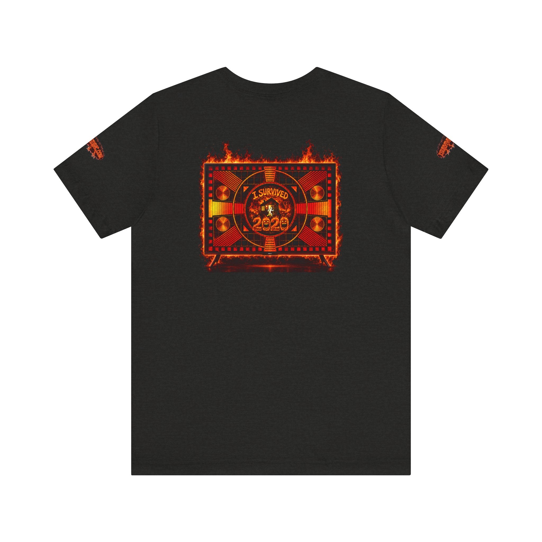 I Survived 2020 — "Please Stand By" Test Pattern Tee Wildfire Signal Special Edition Summer Premiere Unisex Jersey Short Sleeve Tee