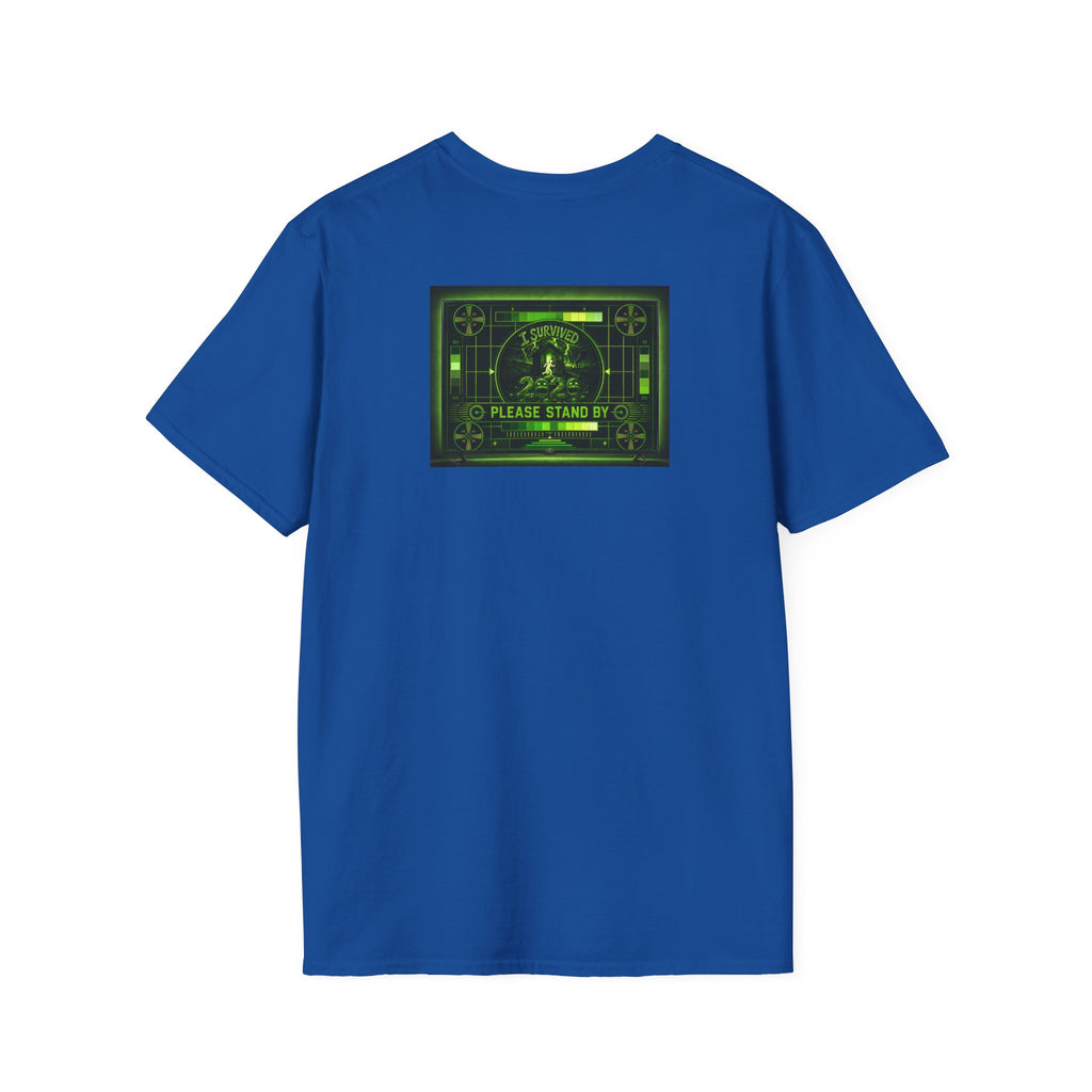 I Survived 2020 — "Please Stand By" Test Pattern Toxic Signal Tee Summer Premiere Unisex Softstyle T-Shirt