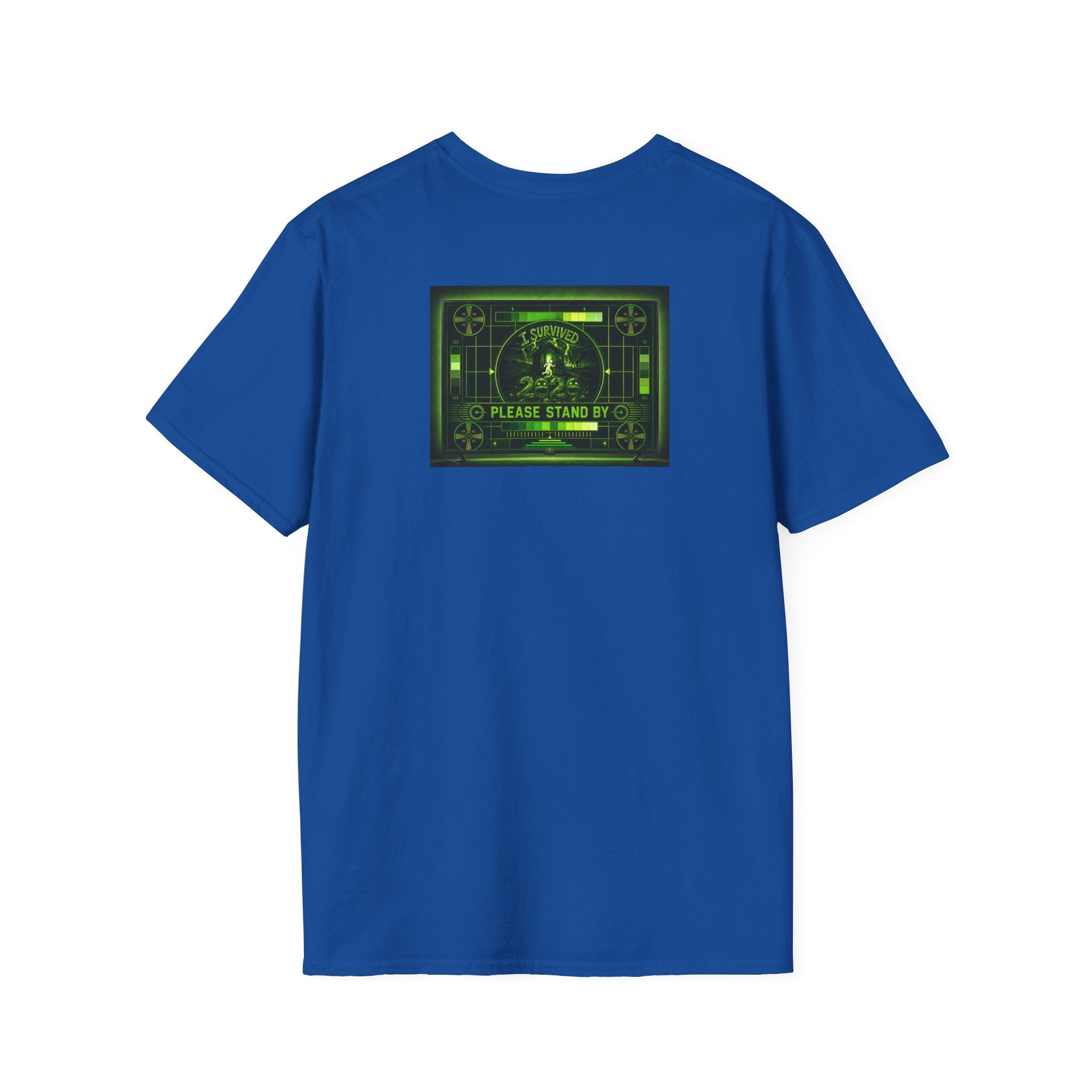 I Survived 2020 — "Please Stand By" Test Pattern Toxic Signal Tee Summer Premiere Unisex Softstyle T-Shirt