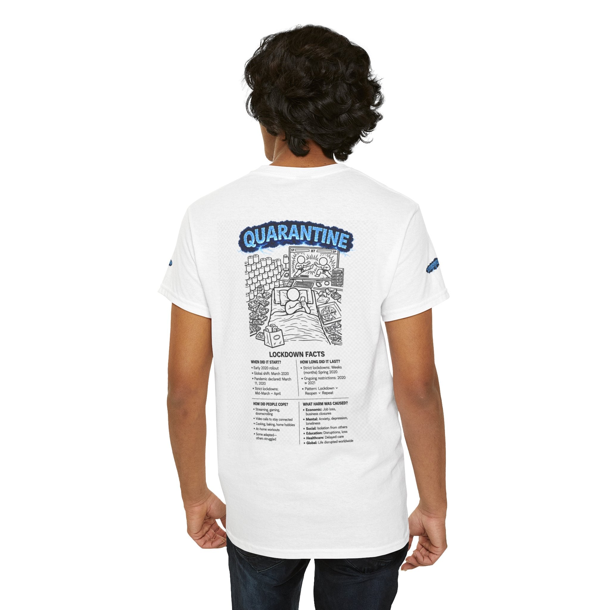 J'ai survécu à 2020 — S3:E1 « Quarantaine » | T-shirt unisexe en coton épais édition Confinement (ÉDITION SPÉCIALE)