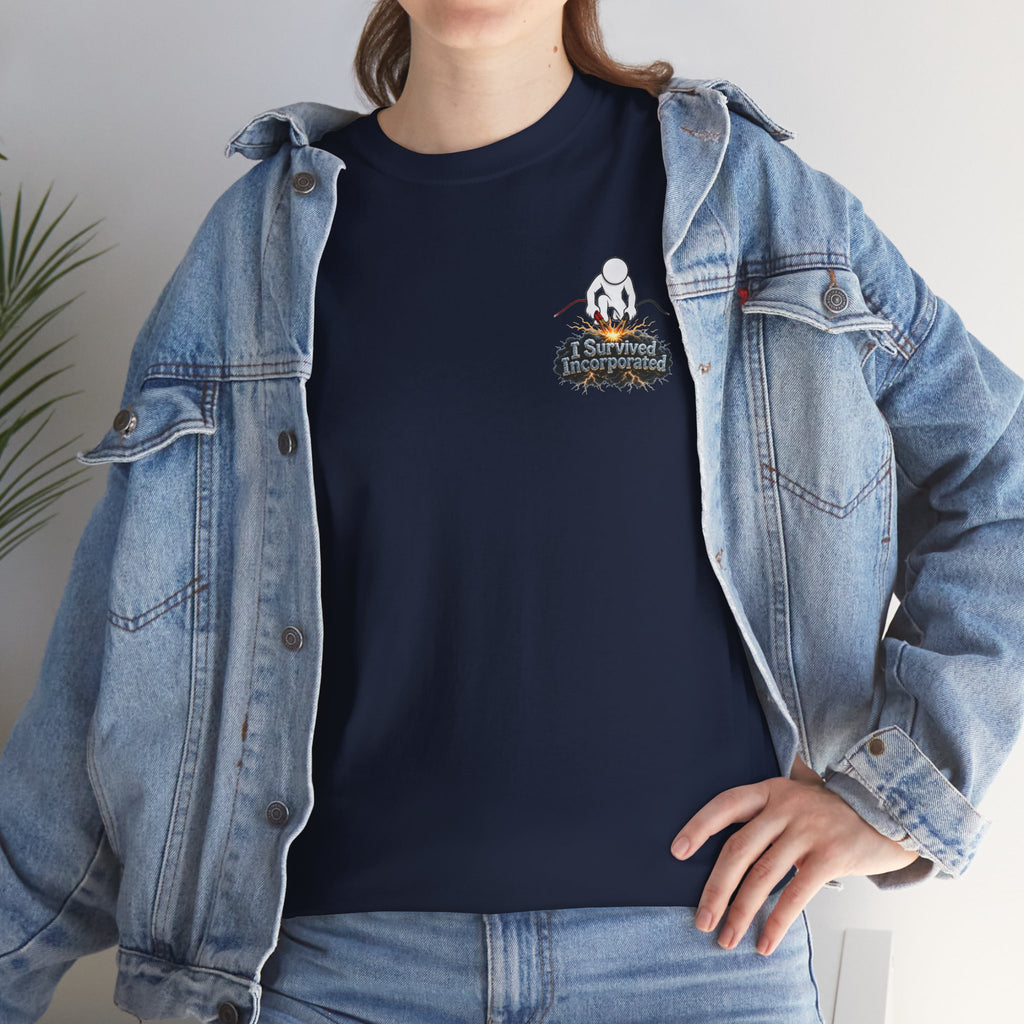 I Survived 2020 — "Please Stand By" Test Pattern Tee Summer Premier Unisex Heavy Cotton Tee