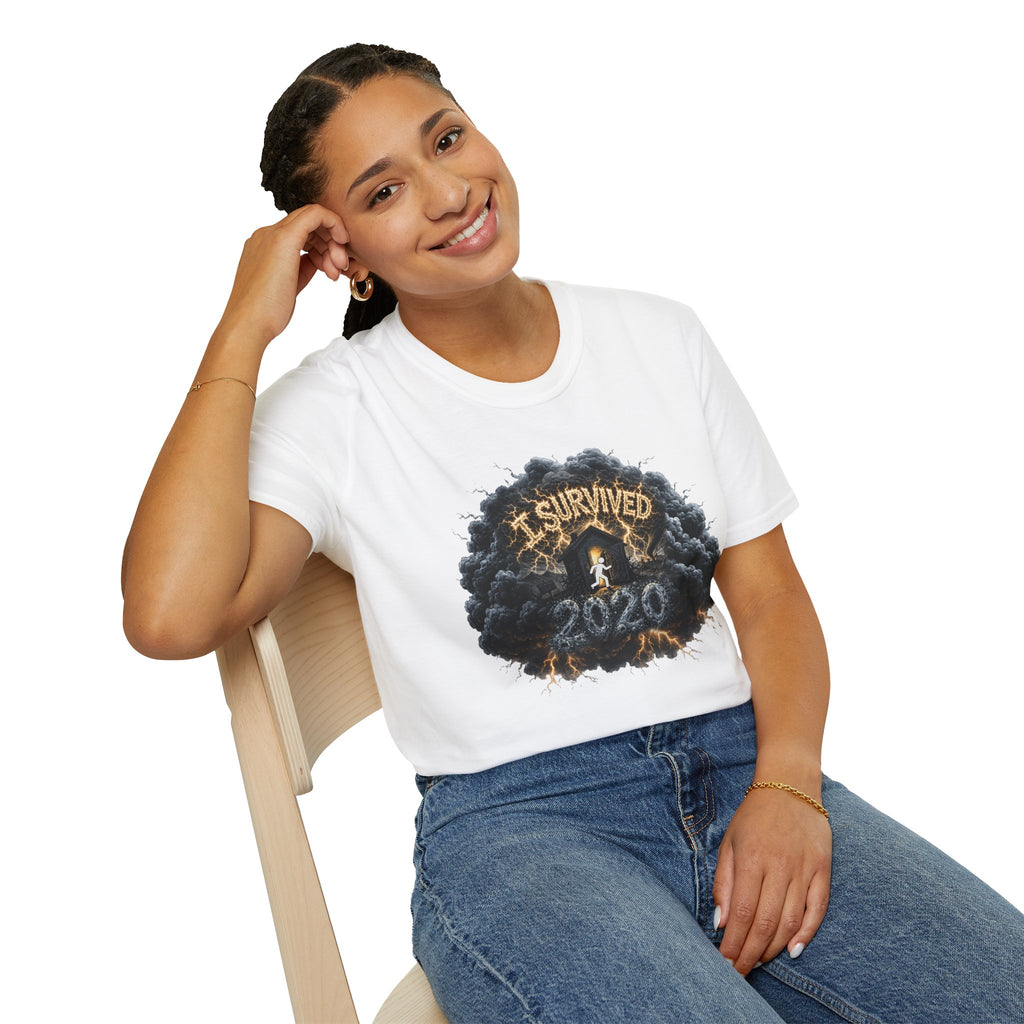I Survived 2020 — Director's Cut Original Design Teaser Tee | Season 1 Premiere Drop Unisex Softstyle T-Shirt
