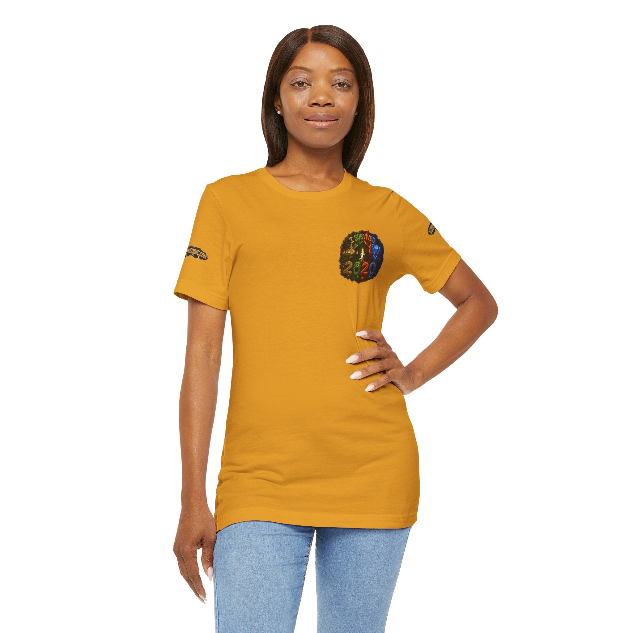 I Survived 2020 — "No Signal" Test Pattern Tee Alien Broadcast Finale Summer Premiere Unisex Jersey Short Sleeve Tee