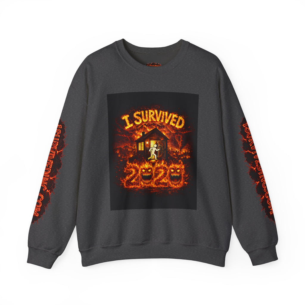 I Survived 2020 — S2:E2 "The Bobcat Fire" | Wildfire Edition Memorial Unisex Heavy Blend™ Crewneck Sweatshirt