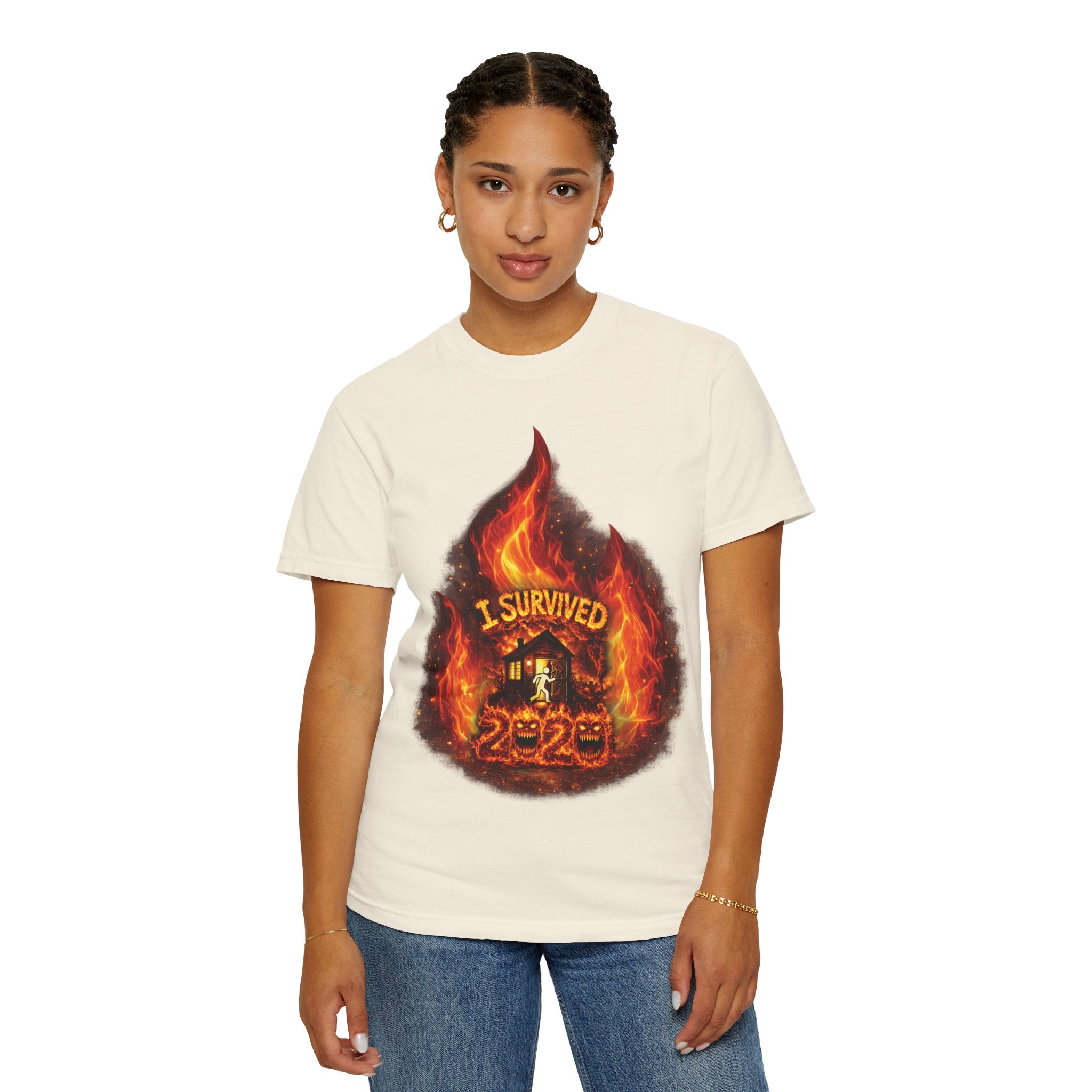 I Survived 2020 — Director's Cut S2:E4 "Western U.S. Wildfire Season" | Mid-Season Finale Pt. 1 | Wildfire Edition Memorial Unisex Garment-Dyed T-shirt