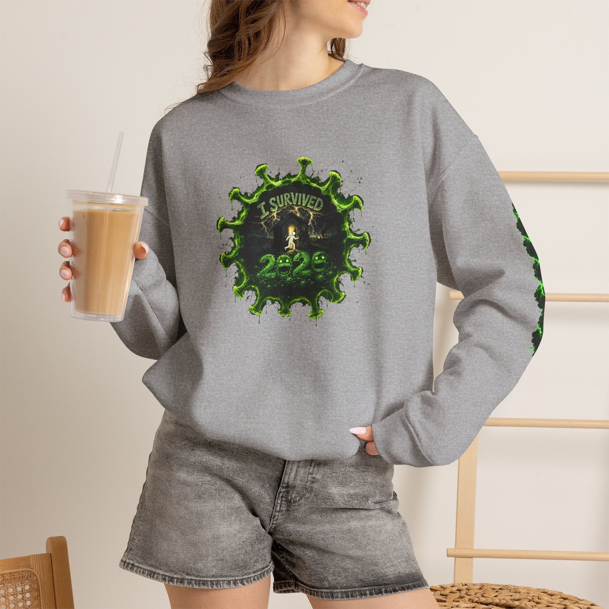I Survived 2020 — PANDEMIC S1:E2: Director's Cut "The Coming of COVID" Unisex Heavy Blend™ Crewneck Sweatshirt