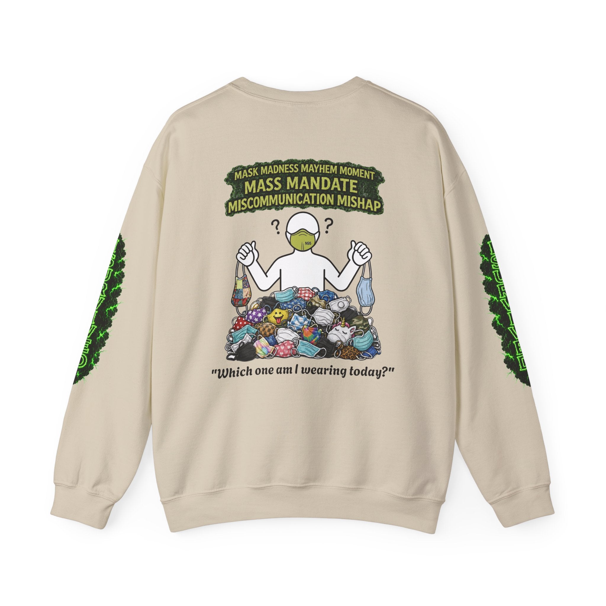I Survived 2020 — Director's Cut S1:E4 "Mask Madness Mayhem Moment" | Pandemic Edition Unisex Heavy Blend™ Crewneck Sweatshirt
