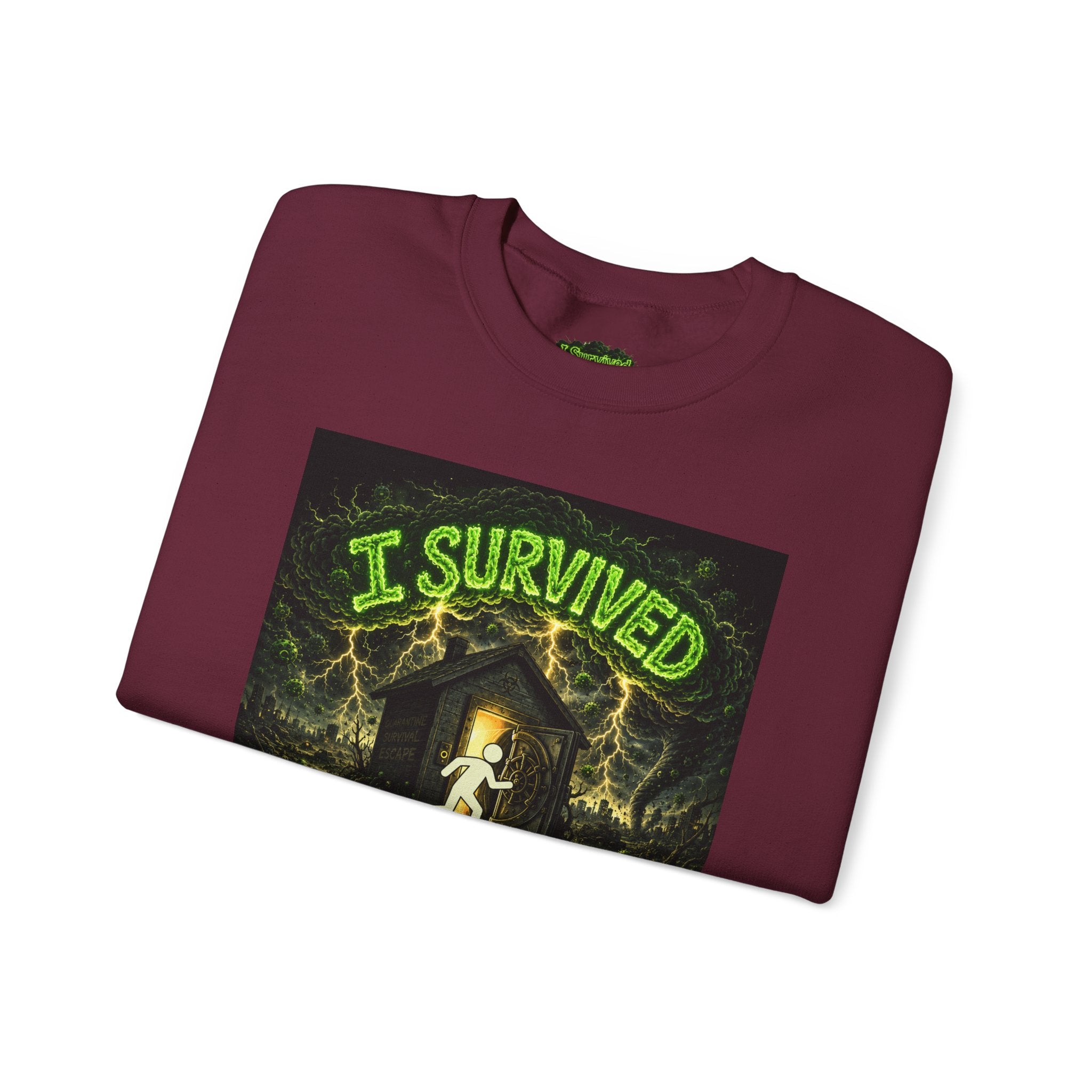 I Survived 2020 — S1:E3 "The Jab!" | Pandemic Edition Unisex Heavy Blend™ Crewneck Sweatshirt