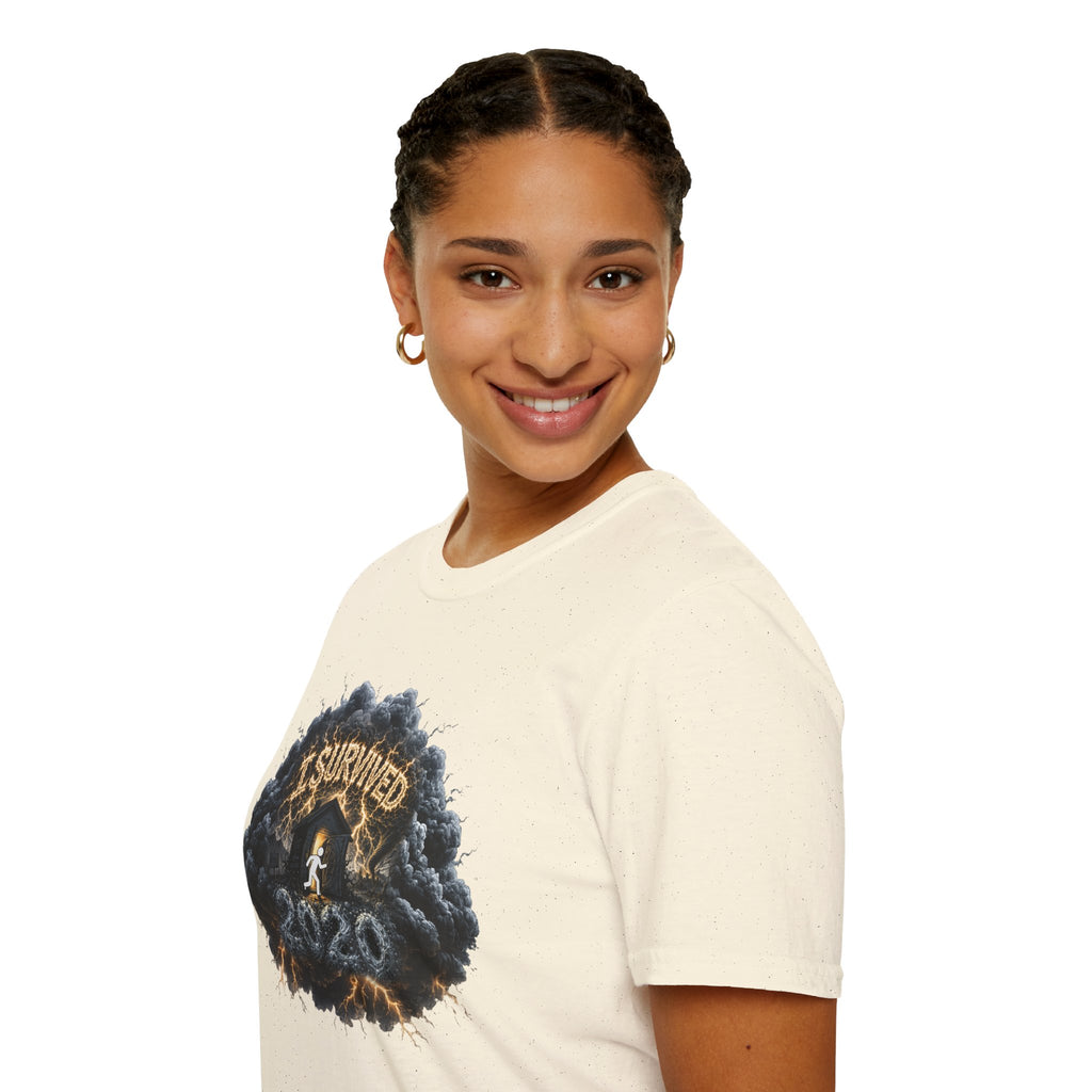 I Survived 2020 — Director's Cut Original Design Teaser Tee | Season 1 Premiere Drop Unisex Softstyle T-Shirt