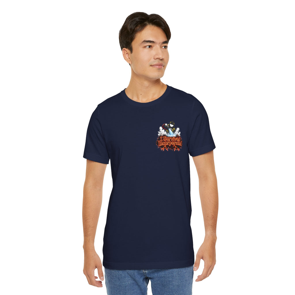 I Survived 2020 — "Please Stand By" Test Pattern Tee Wildfire Signal Edition Summer Premiere Unisex Jersey Short Sleeve Tee