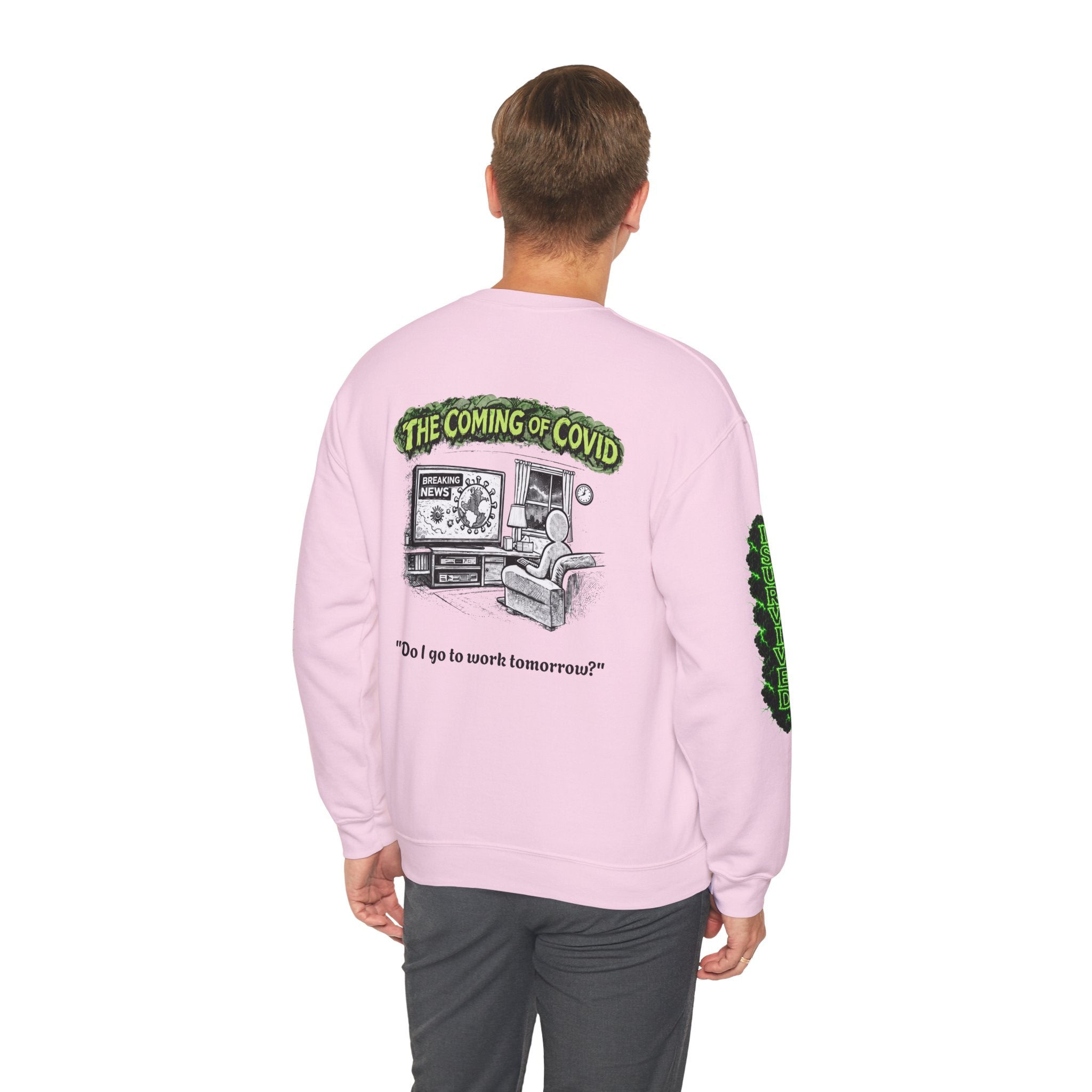 I Survived 2020 — Director's Cut S1:E2 "The Coming of COVID" | Pandemic Edition Unisex Heavy Blend™ Crewneck Sweatshirt
