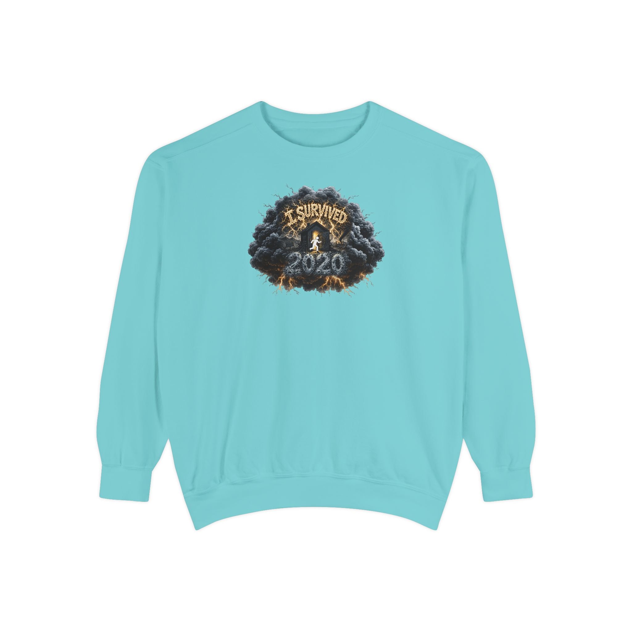 I Survived 2020 — Original PILOT Design: Director's Cut Unisex Garment-Dyed Sweatshirt