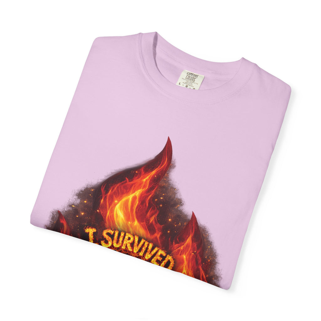 I Survived 2020 — Director's Cut S2:E3 "The California Wildfires" | Wildfire Edition Memorial Unisex Garment-Dyed T-shirt