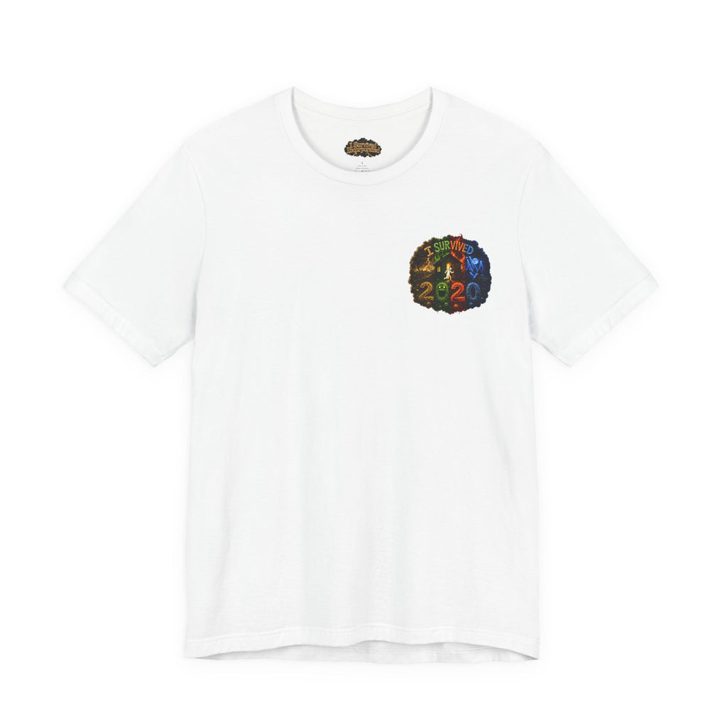I Survived 2020 — "No Signal" Test Pattern Tee Alien Broadcast Finale Summer Premiere Unisex Jersey Short Sleeve Tee