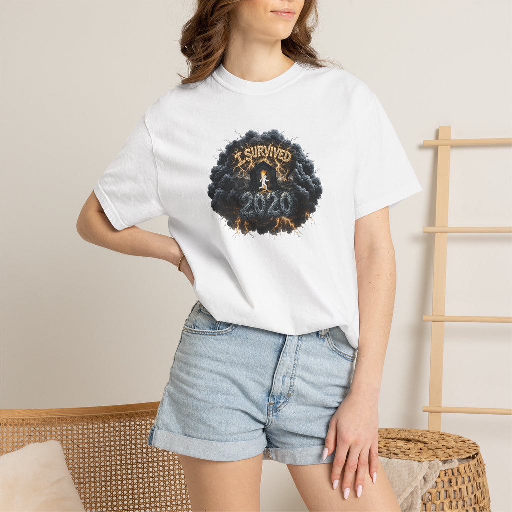 I Survived 2020 — Original PILOT Design: Director's Cut Unisex Garment-Dyed T-shirt