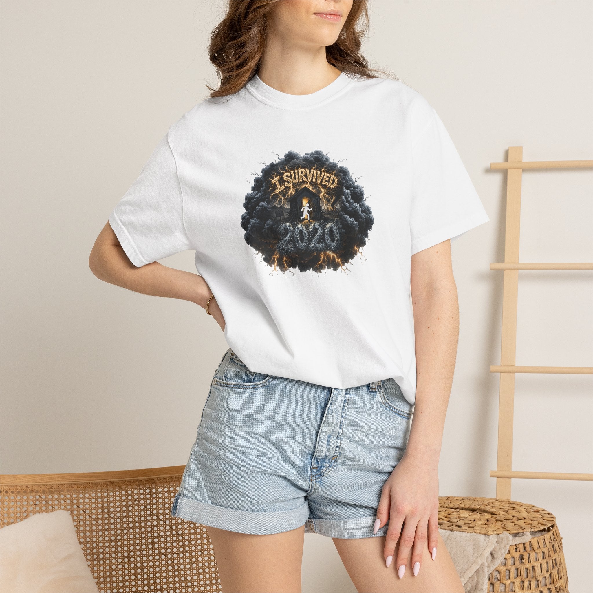 I Survived 2020 — Original PILOT Design: Director's Cut Unisex Garment-Dyed T-shirt