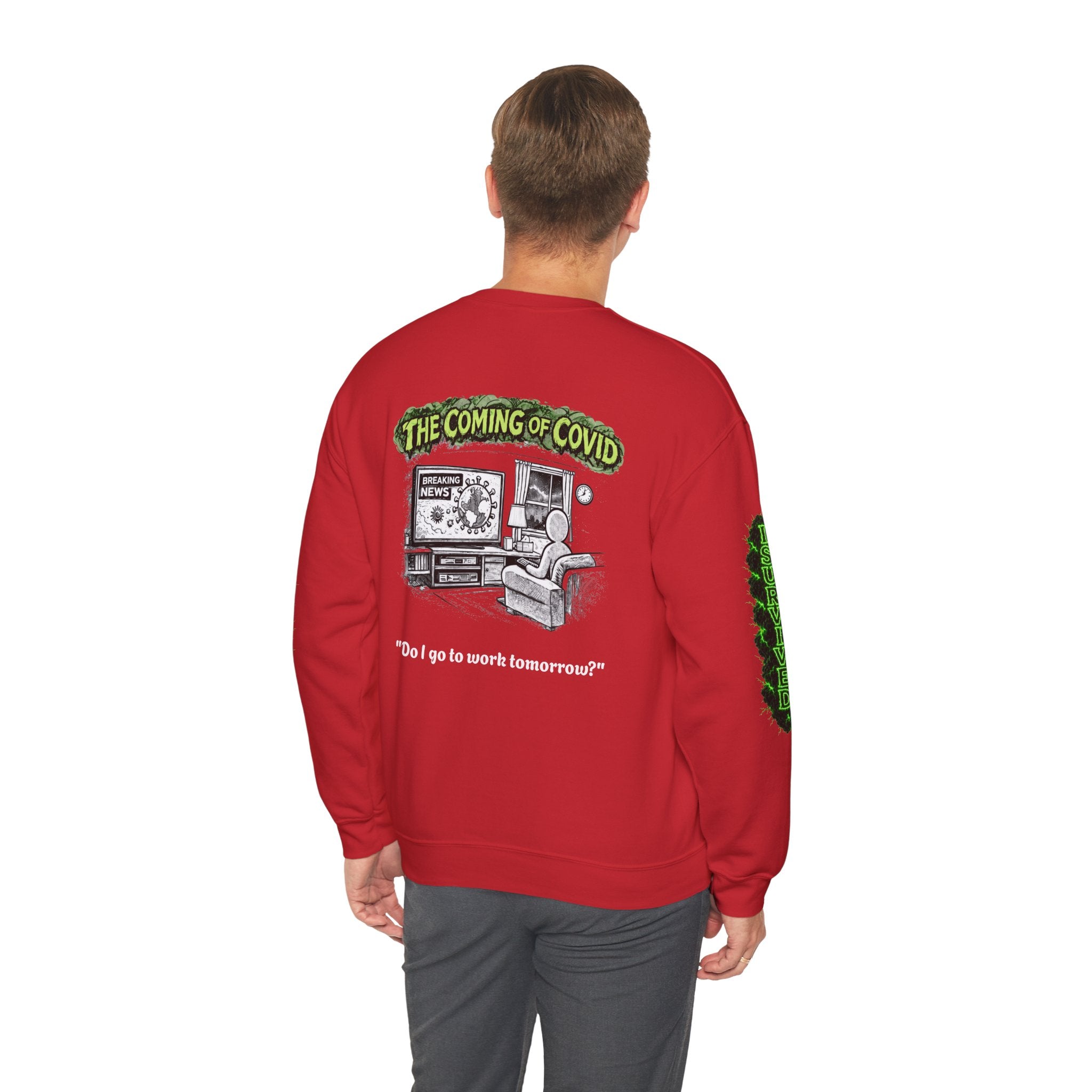 I Survived 2020 — Director's Cut S1:E2 "The Coming of COVID" | Pandemic Edition Unisex Heavy Blend™ Crewneck Sweatshirt