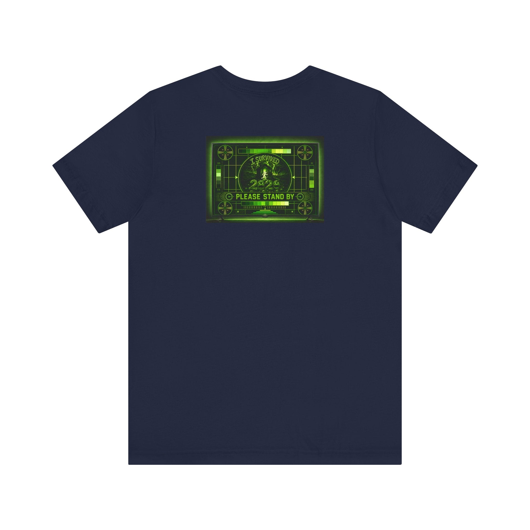 I Survived 2020 — "Please Stand By" Test Pattern Toxic Signal Tee Summer Premiere Unisex Jersey Short Sleeve Tee