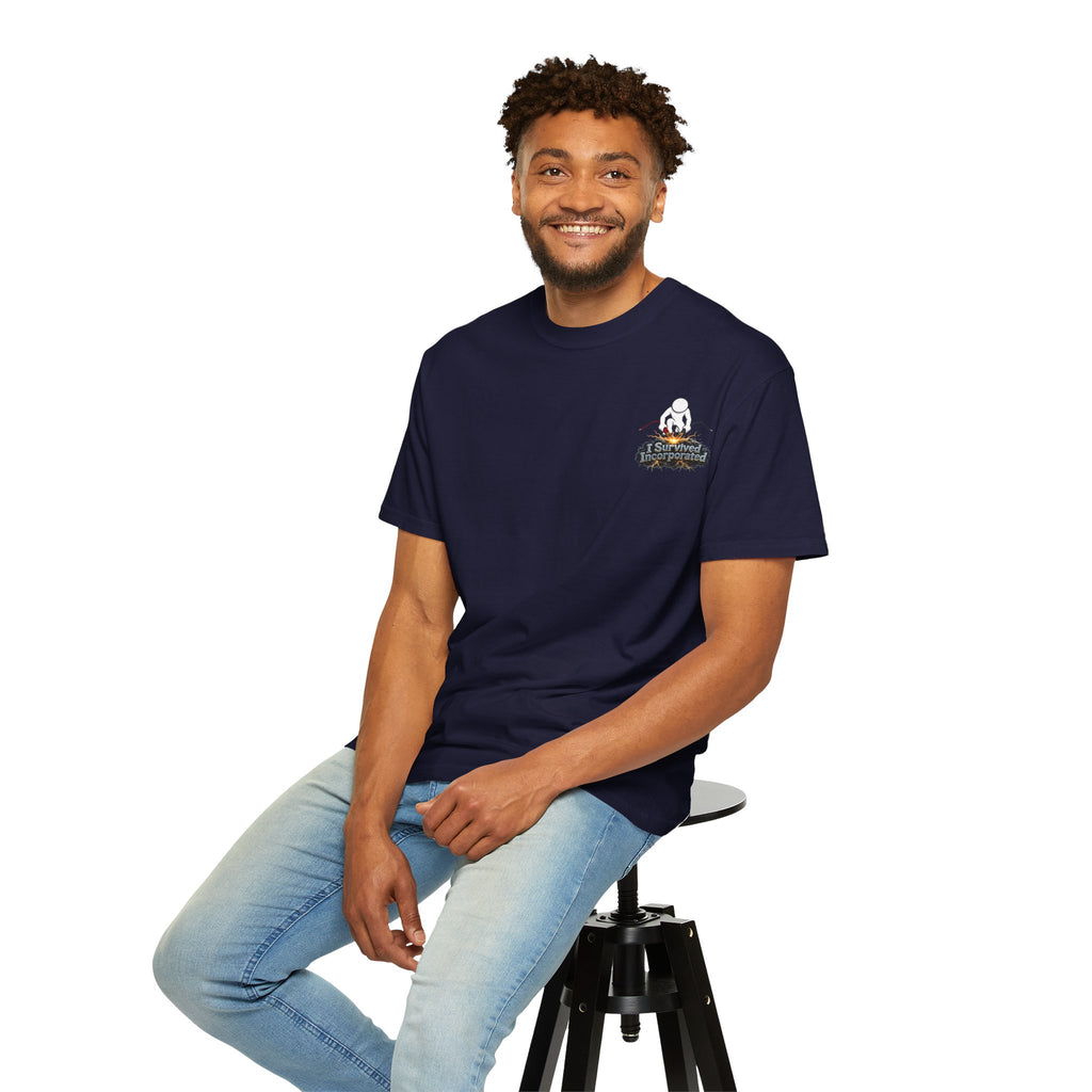 I Survived 2020 — "Please Stand By" Test Pattern Tee Summer Premier Unisex Garment-Dyed T-shirt