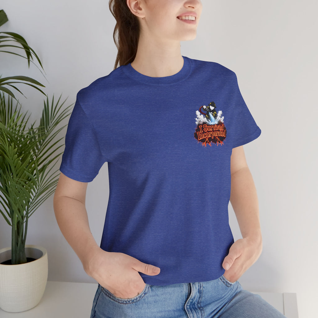 I Survived 2020 — "Please Stand By" Test Pattern Tee Wildfire Signal Edition Summer Premiere Unisex Jersey Short Sleeve Tee