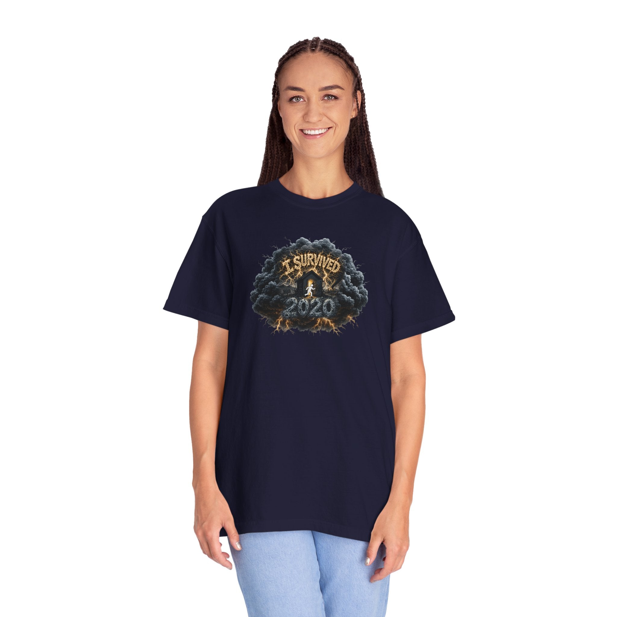 I Survived 2020 — Original PILOT Design: Director's Cut Unisex Garment-Dyed T-shirt