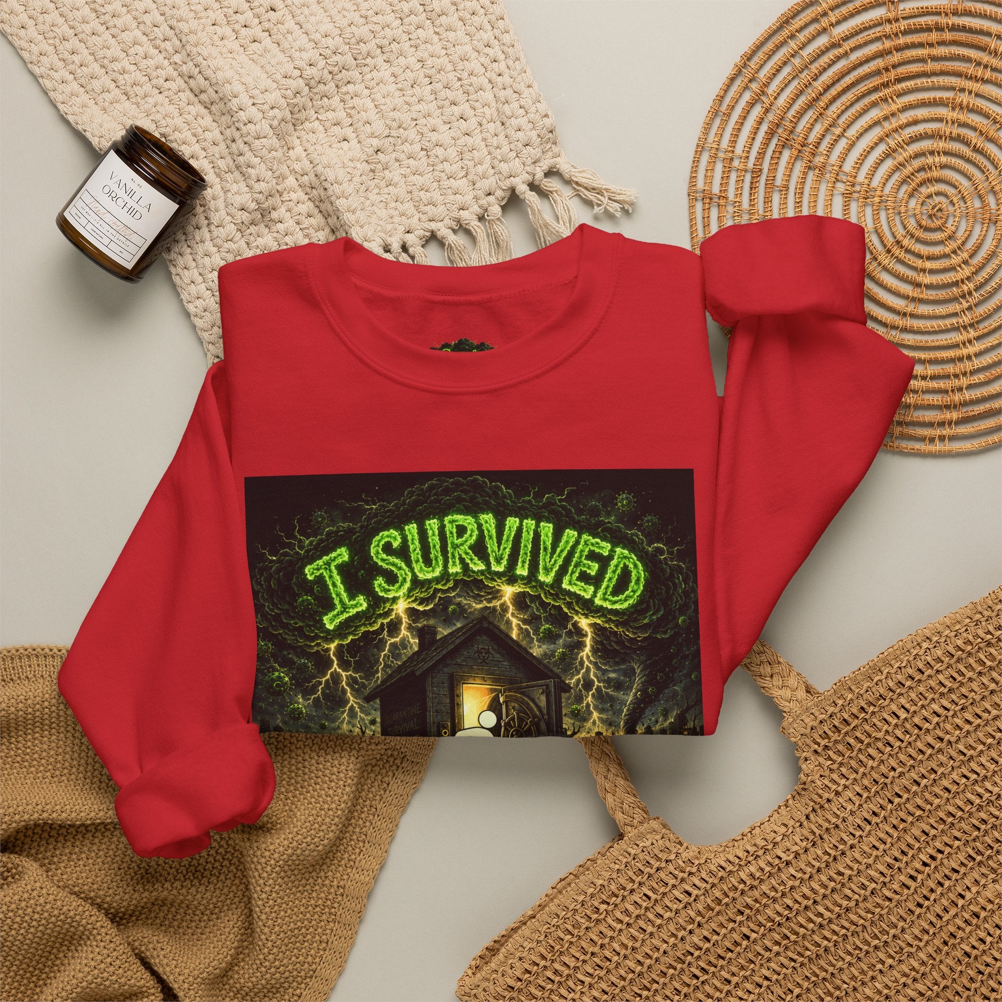 I Survived 2020 — PANDEMIC S1:E2: "The Coming of COVID" Unisex Heavy Blend™ Crewneck Sweatshirt