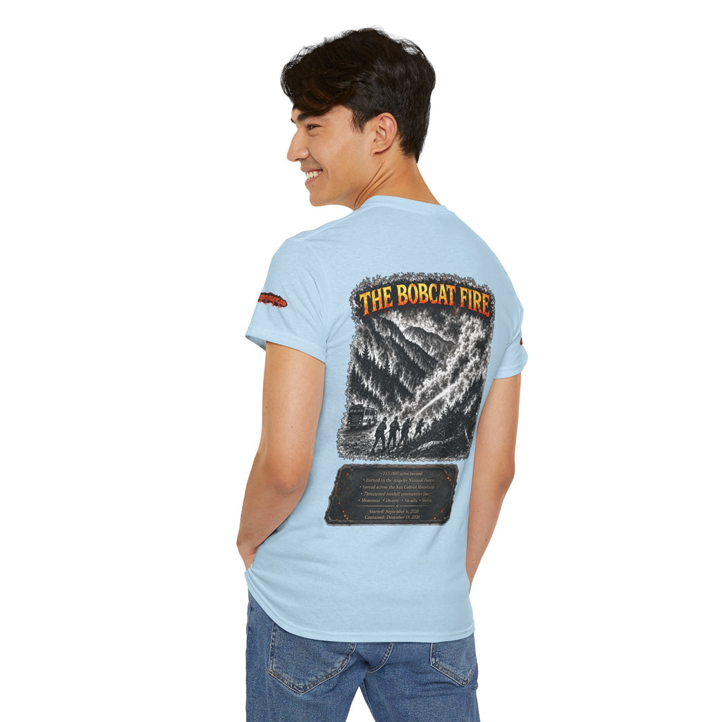 I Survived 2020 — WILDFIRES S2:E2: Special Edition "The Bobcat Fire" Memorial Unisex Heavy Cotton Tee