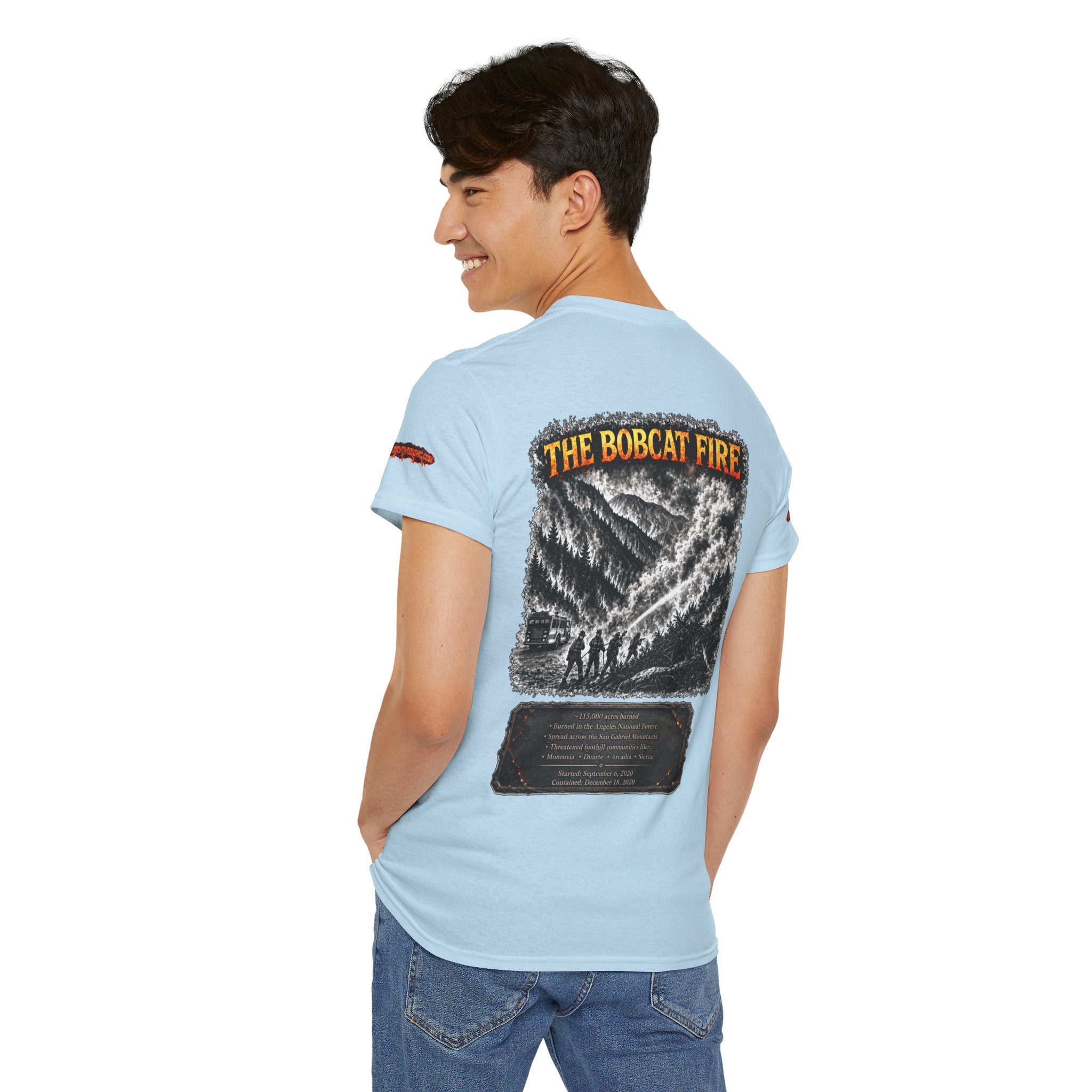 I Survived 2020 — WILDFIRES S2:E2: Special Edition "The Bobcat Fire" Memorial Unisex Heavy Cotton Tee