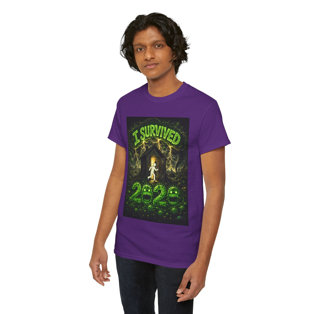 Sobreviví al 2020 — T1:E3 "¡La vacuna!" | Camiseta unisex de algodón grueso Edición Pandemia