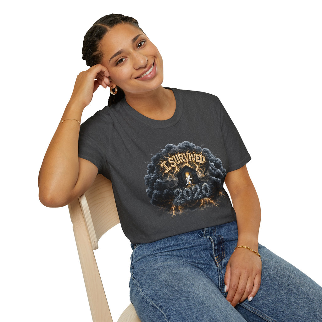 I Survived 2020 — Director's Cut Original Design Teaser Tee | Season 1 Premiere Drop Unisex Softstyle T-Shirt