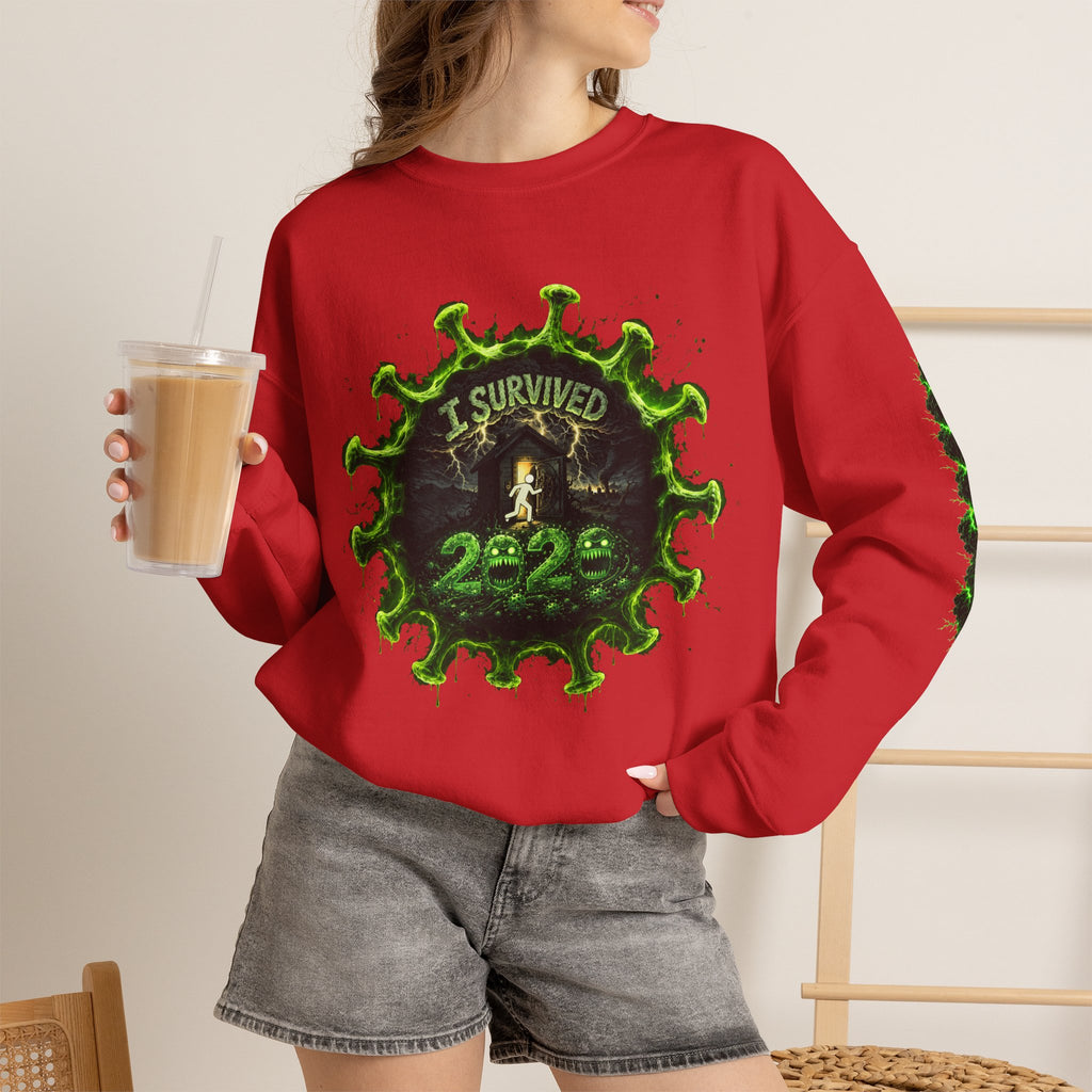 I Survived 2020 — Director's Cut S1:E2 "The Coming of COVID" | Pandemic Edition Unisex Heavy Blend™ Crewneck Sweatshirt