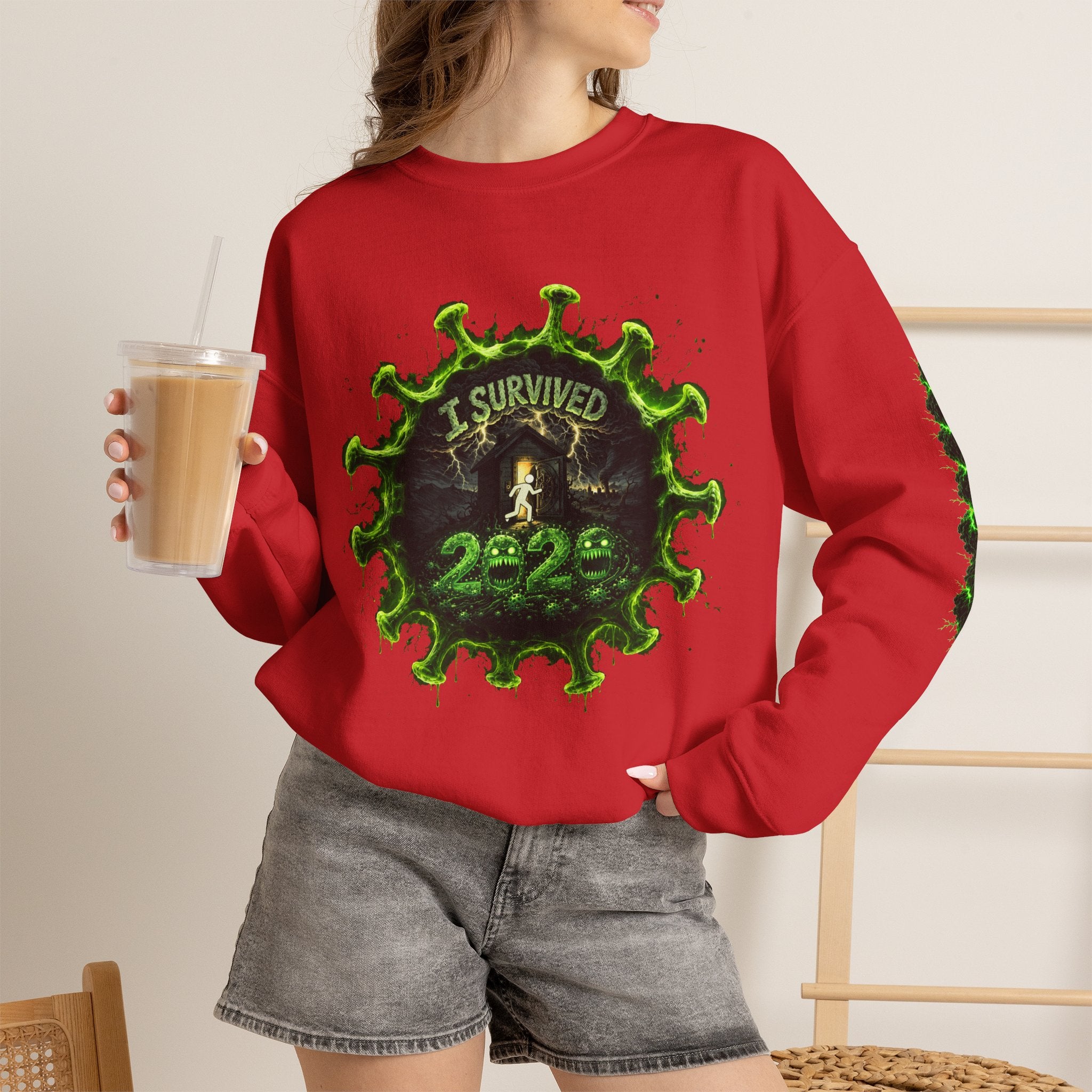 I Survived 2020 — Director's Cut S1:E2 "The Coming of COVID" | Pandemic Edition Unisex Heavy Blend™ Crewneck Sweatshirt