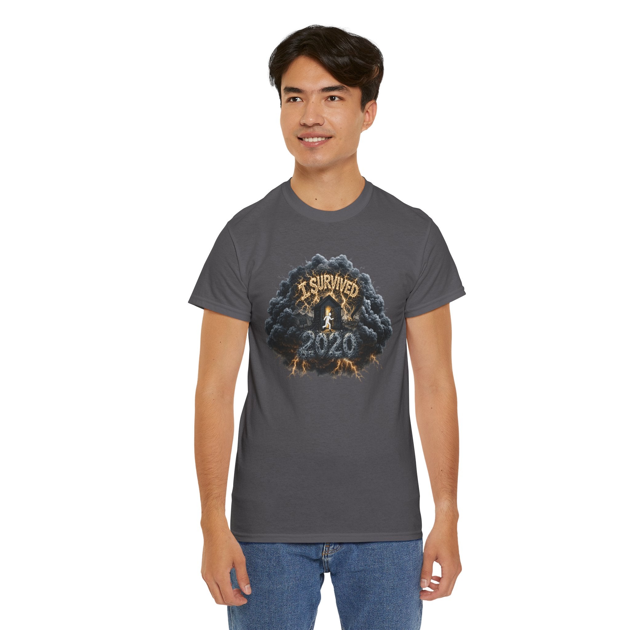 I Survived 2020 —  Deriector's Cut Original Design Teaser Tee | Season 1 Premiere Drop Unisex Heavy Cotton Tee