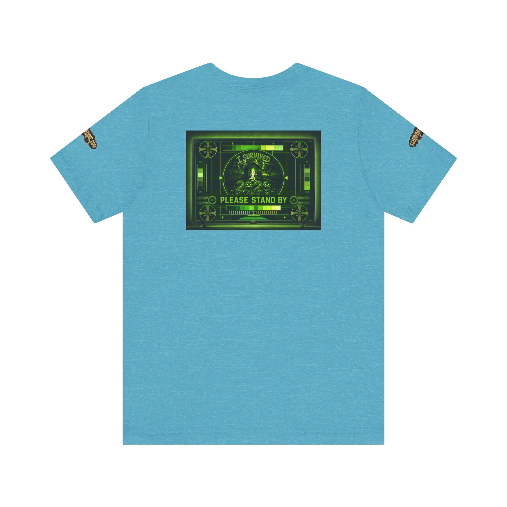 I Survived 2020 — "Please Stand By" Test Pattern Toxic Signal Tee Special Edition Summer Premiere Unisex Jersey Short Sleeve Tee