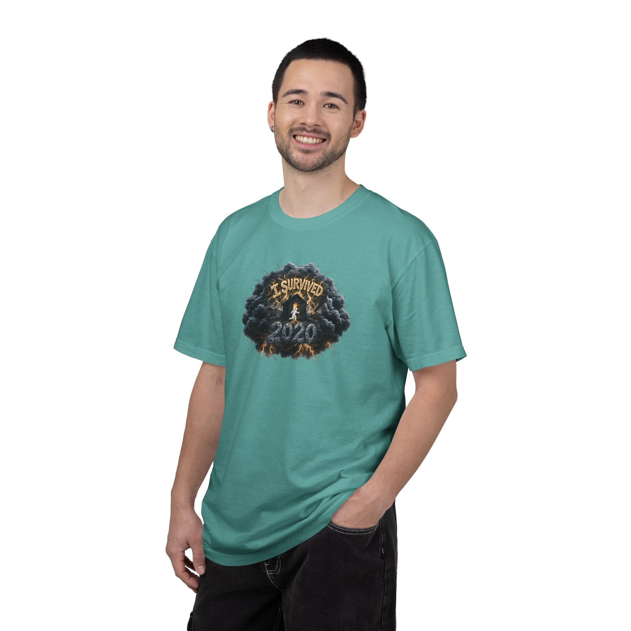 I Survived 2020 — Original PILOT Design: Director's Cut Unisex Garment-Dyed T-shirt