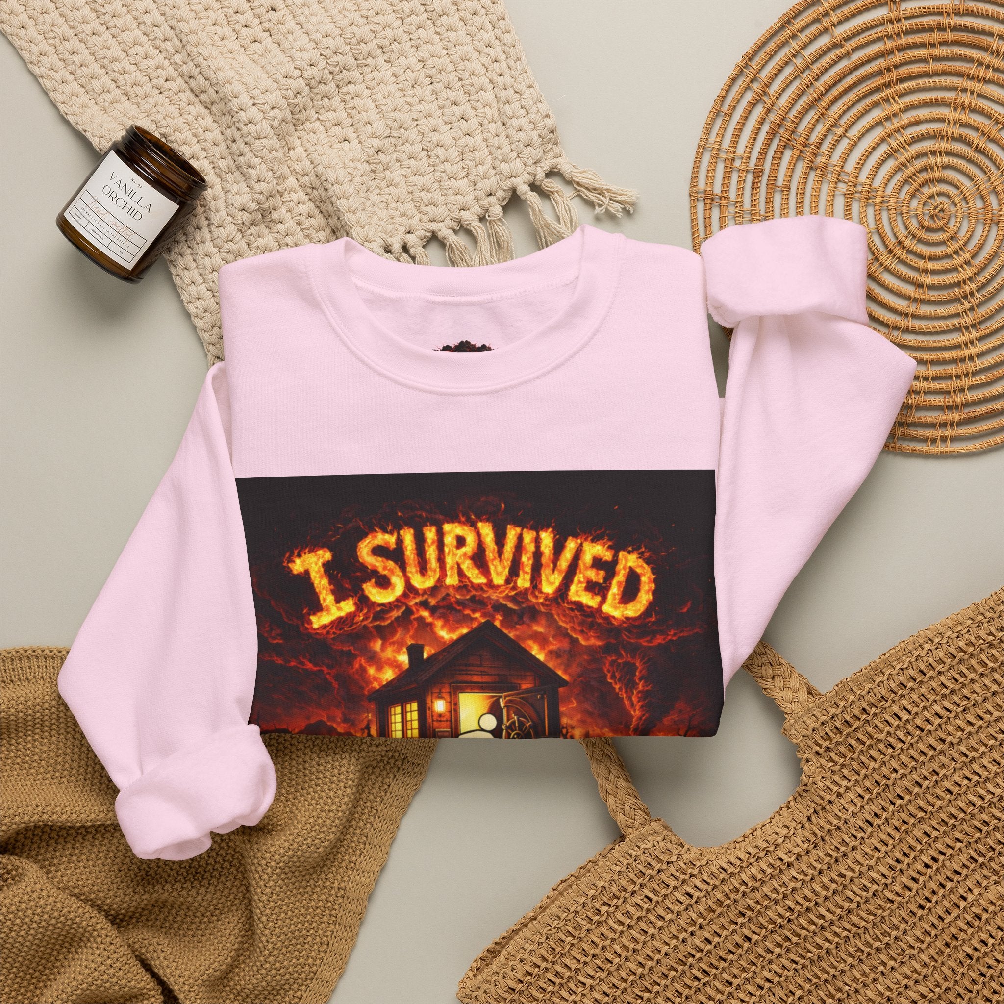 I Survived 2020 — WILDFIRES S2:E4: "Western U.S." Memorial Unisex Heavy Blend™ Crewneck Sweatshirt