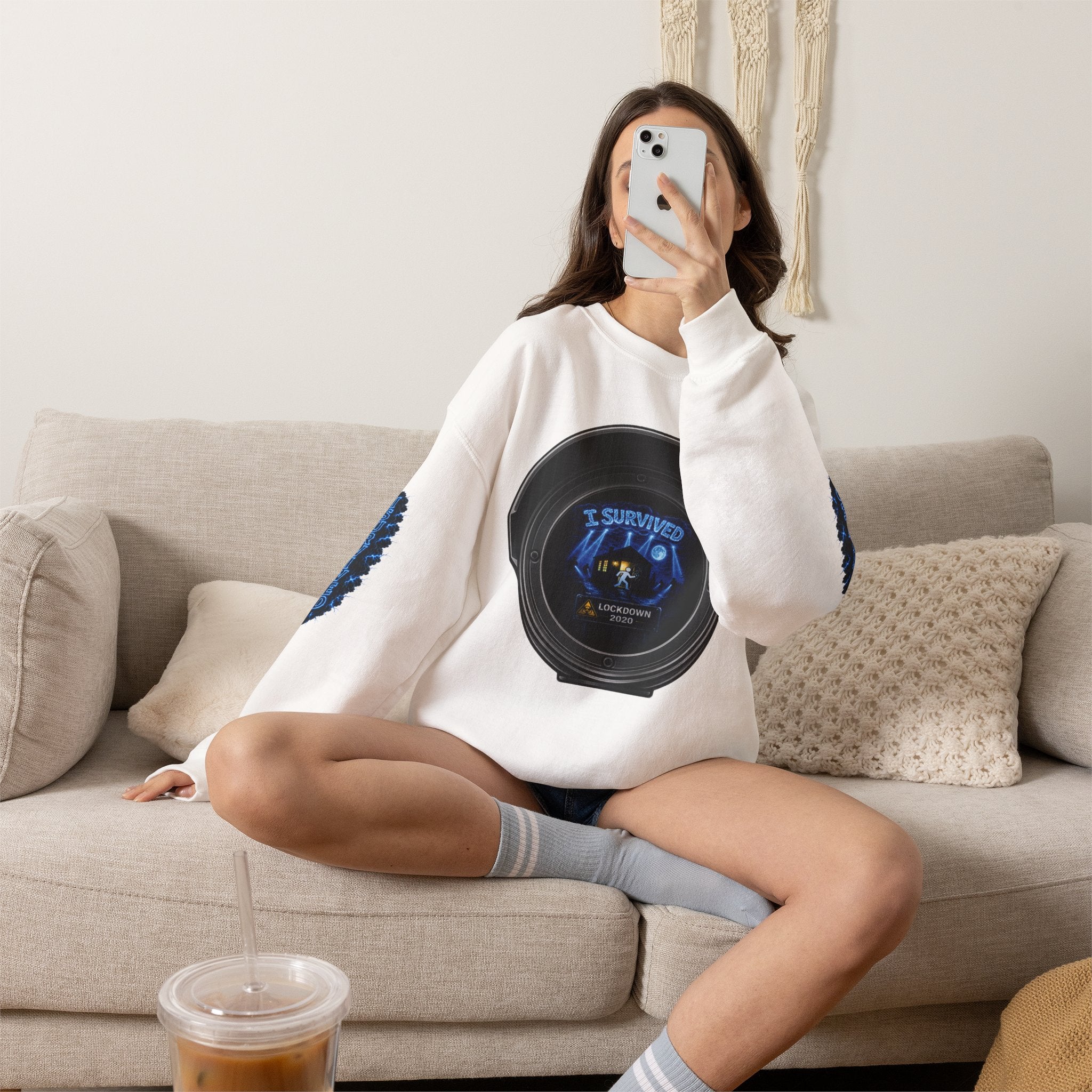 I Survived 2020 — Director's Cut S3:E1 "Quarantine" | Lockdown Edition Documentary Unisex Heavy Blend™ Crewneck Sweatshirt
