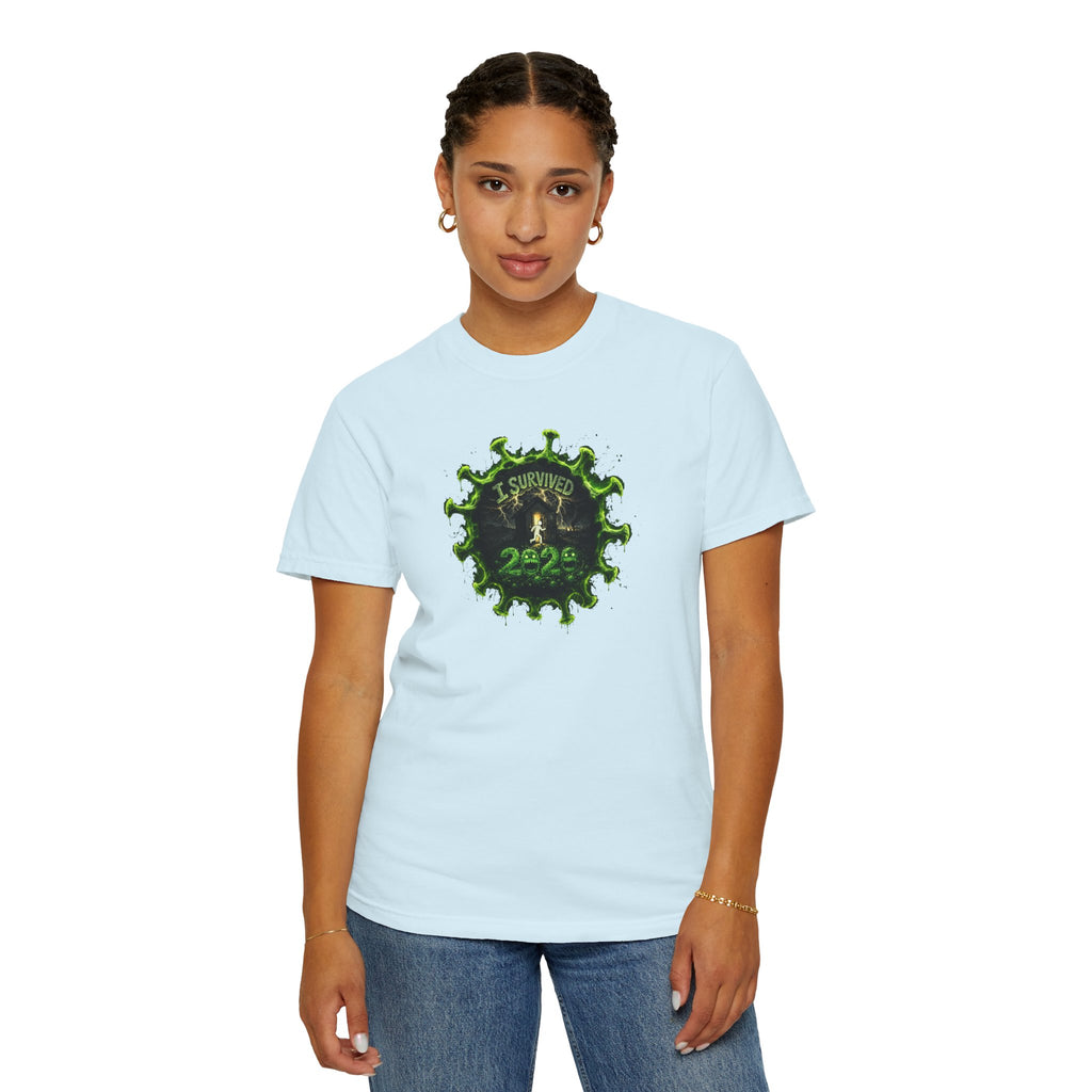 I Survived 2020 — PANDEMIC S1:E3: Director's Cut "The Jab!" Unisex Garment-Dyed T-shirt