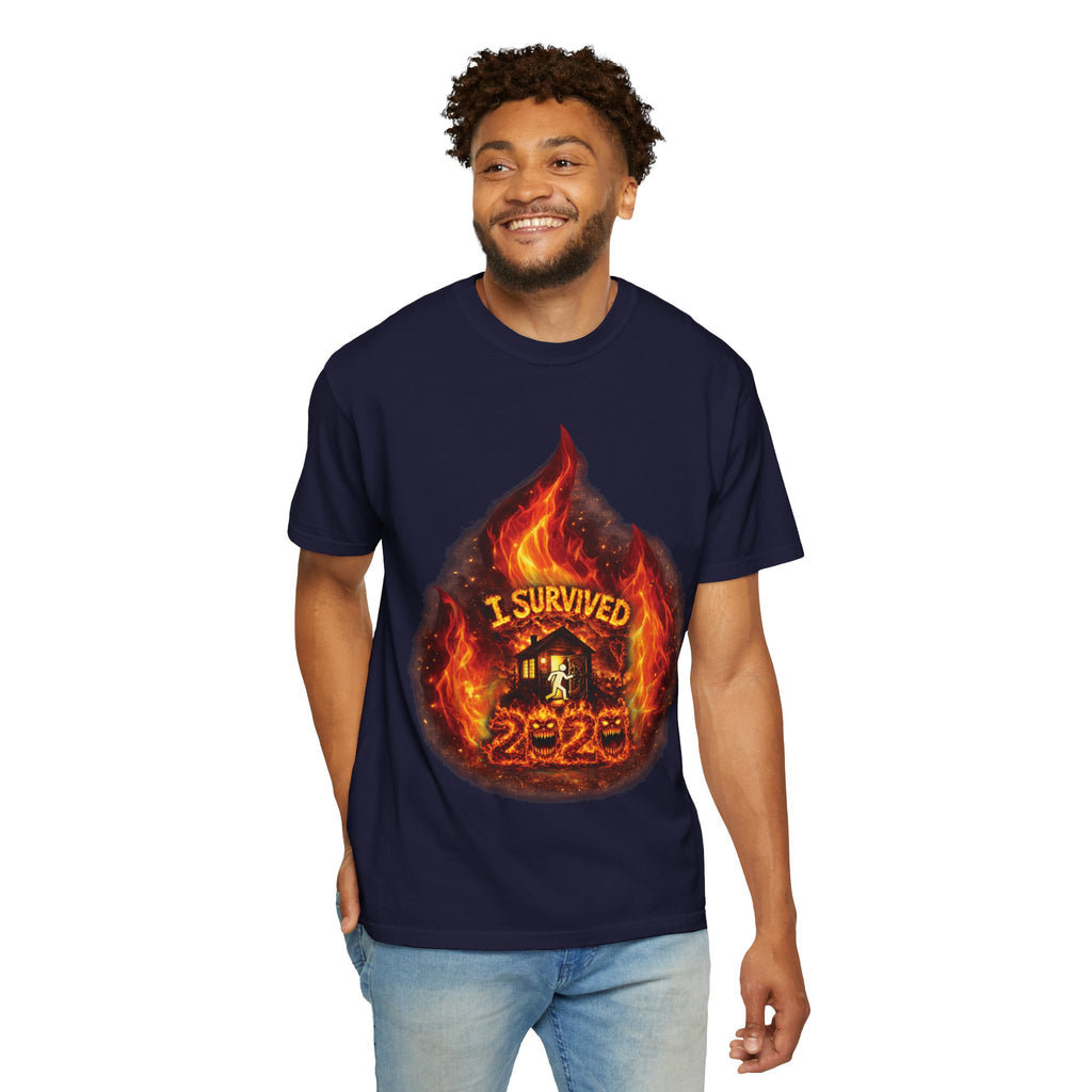 I Survived 2020 — Director's Cut S2:E4 "Western U.S. Wildfire Season" | Mid-Season Finale Pt. 1 | Wildfire Edition Memorial Unisex Garment-Dyed T-shirt