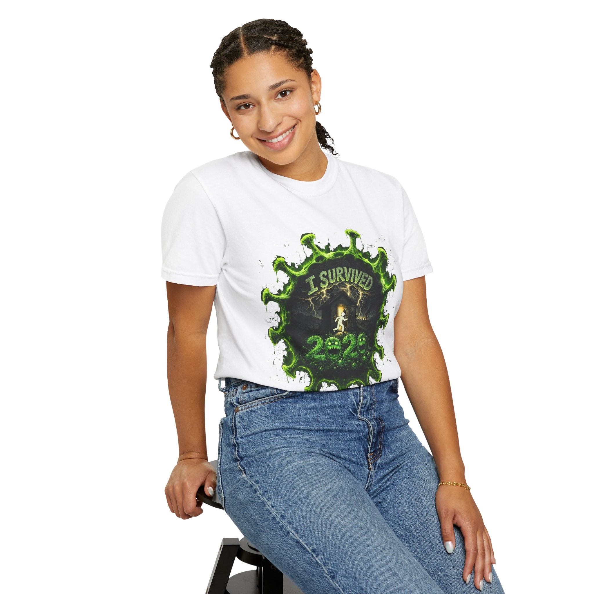 I Survived 2020 — Director's Cut S1:E5 "Delivery Doomsday" | Pandemic Edition Unisex Garment-Dyed T-shirt