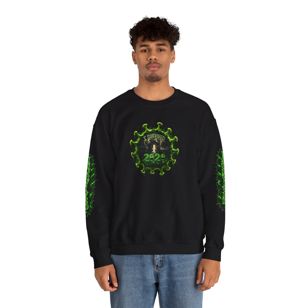 I Survived 2020 — PANDEMIC S1:E4: Director's Cut "Mask Madness" Unisex Heavy Blend™ Crewneck Sweatshirt