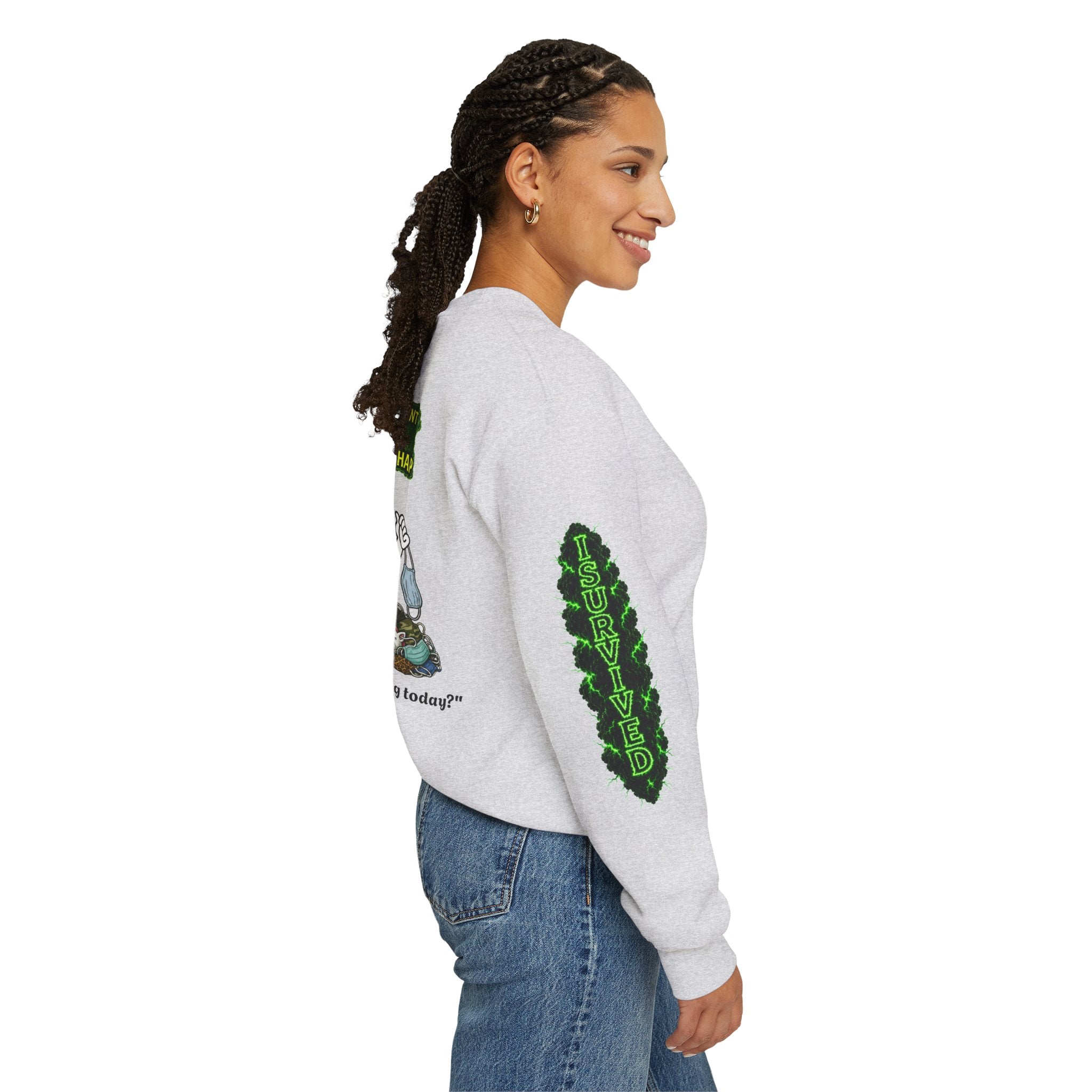 I Survived 2020 — PANDEMIC S1:E4: Director's Cut "Mask Madness" Unisex Heavy Blend™ Crewneck Sweatshirt