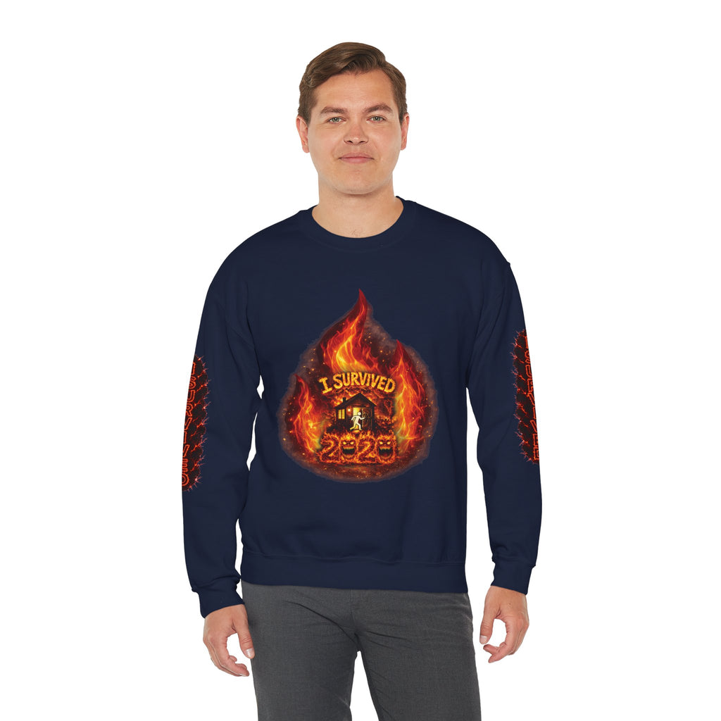 I Survived 2020 — Director's Cut S2:E2 "The Bobcat Fire" | Wildfire Edition Memorial Unisex Heavy Blend™ Crewneck Sweatshirt