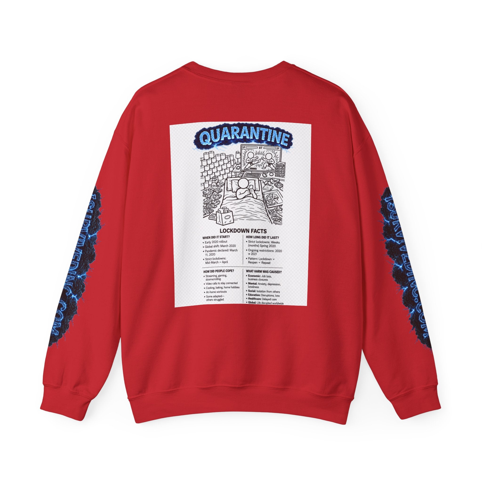 I Survived 2020 — S3:E1 "Quarantine" | Lockdown Edition Documentary Unisex Heavy Blend™ Crewneck Sweatshirt