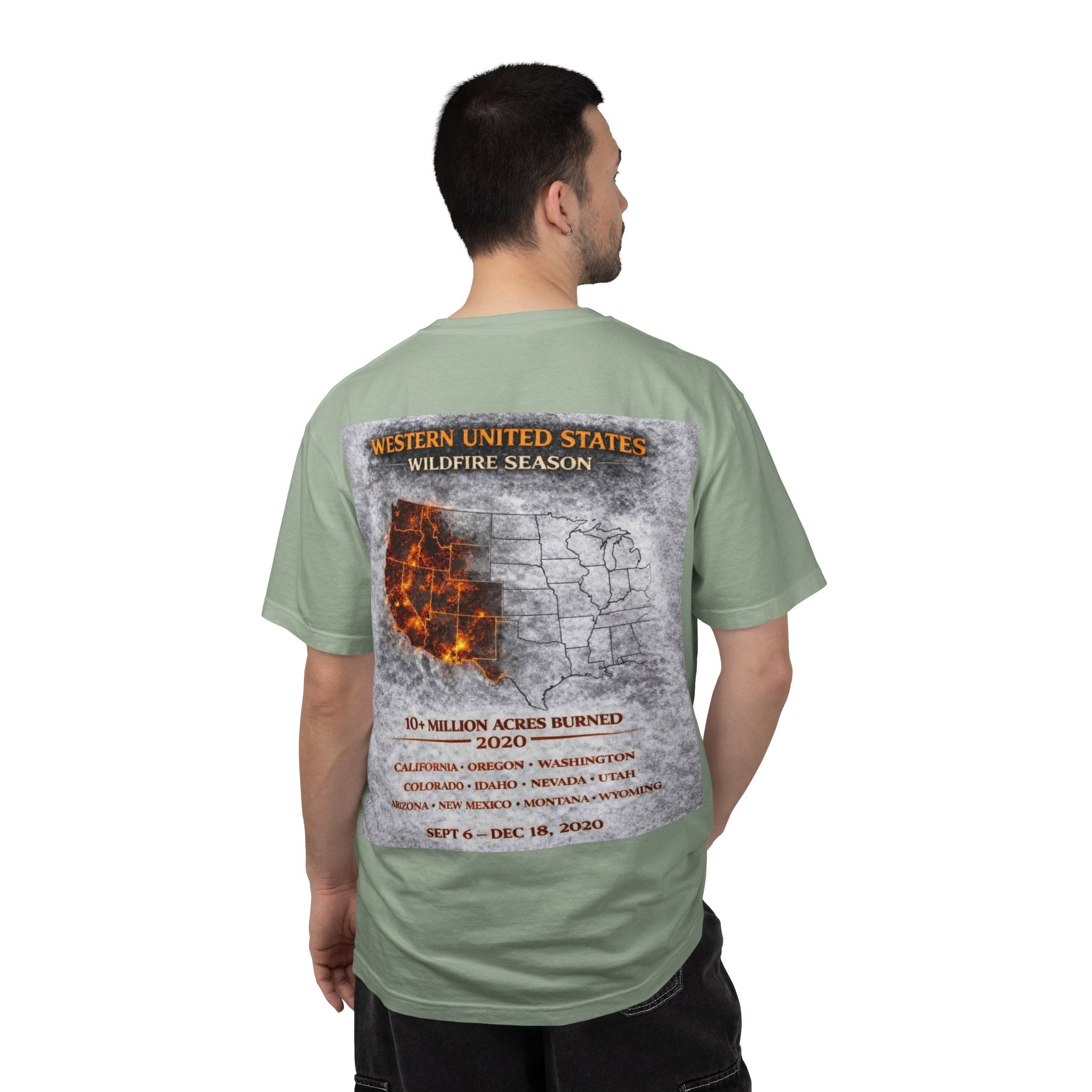 I Survived 2020 — S2:E4 "Western U.S. Wildfire Season" | Mid-Season Finale Pt. 1 | Wildfire Edition Memorial Unisex Garment-Dyed T-shirt