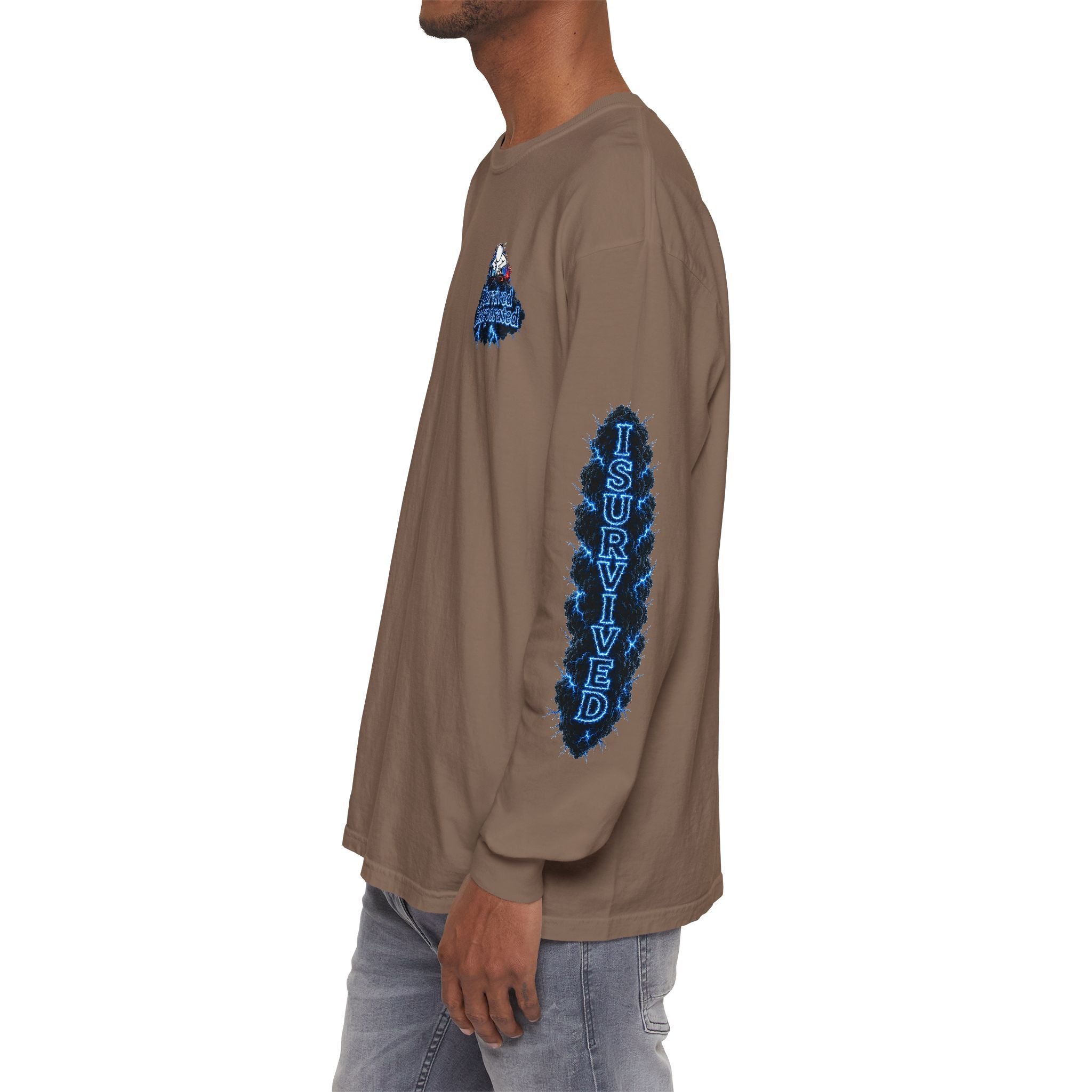 I Survived 2020 — "Please Stand By" Test Pattern Tee Lockdown Special Edition Summer Exclusive Unisex Garment-Dyed Long Sleeve T-Shirt