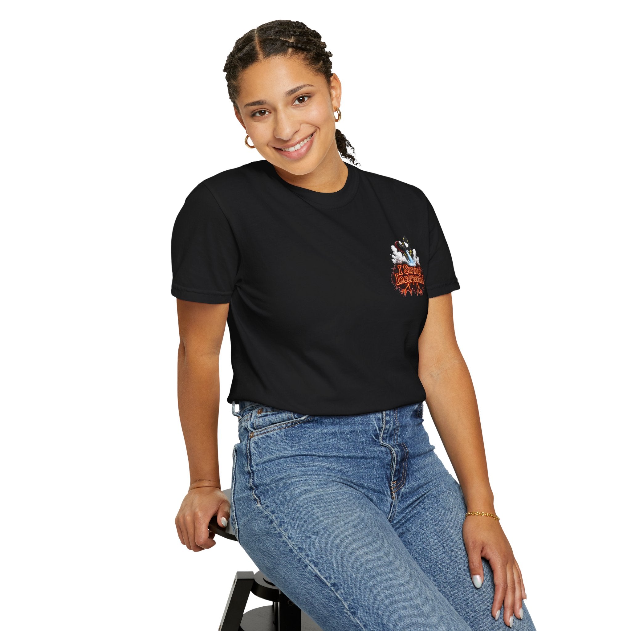 I Survived 2020 — "Please Stand By" Test Pattern Tee Wildfire Signal Edition Summer Premiere Unisex Garment-Dyed T-shirt