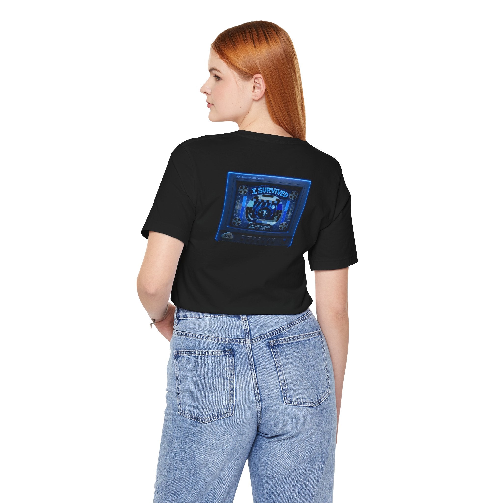 I Survived 2020 — "Please Stand By" Test Pattern Tee Lockdown Summer Exclusive Unisex Jersey Short Sleeve Tee